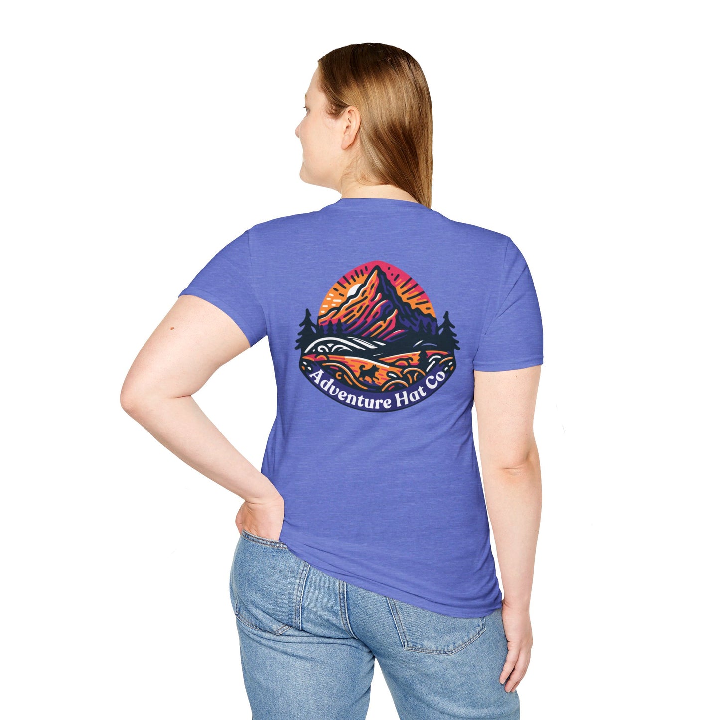 Adventure Hat Co Colorful Mountains Unisex Soft style T-Shirt