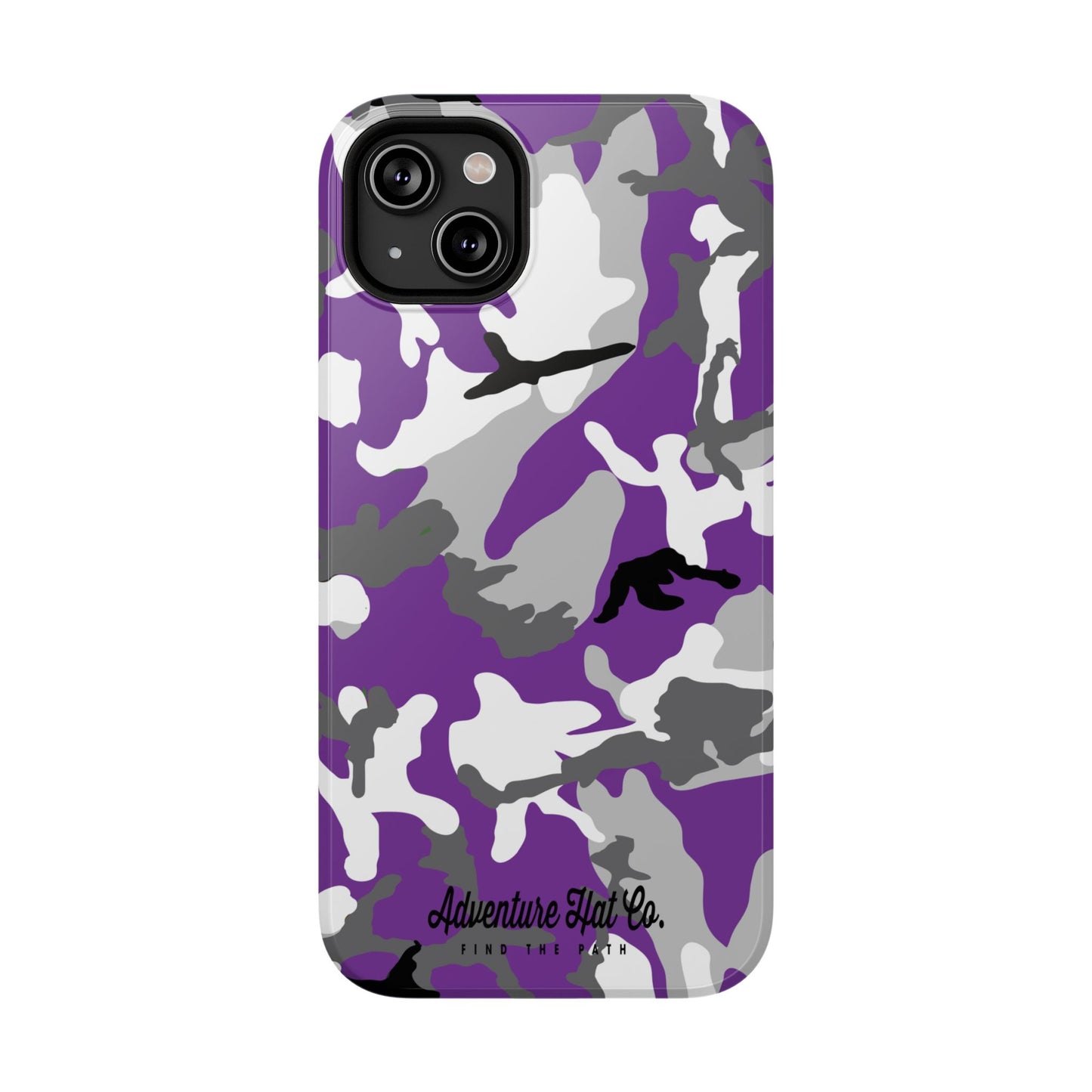 iPhone Case - Adventure Hat Co Purple Camo Impact-Resistant Case for 16, 15, and 14 Models