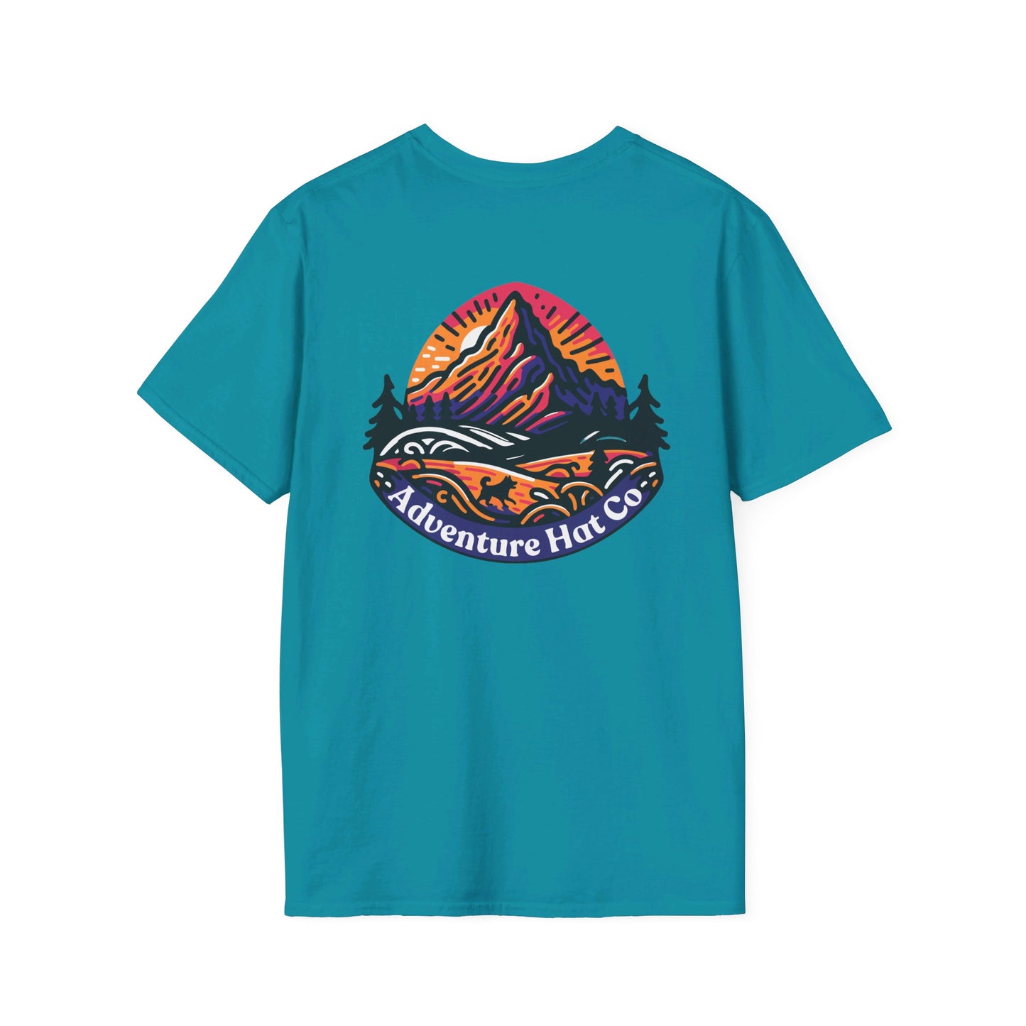 Adventure Hat Co Colorful Mountains Unisex Soft style T-Shirt