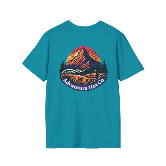 Adventure Hat Co Colorful Mountains Unisex Soft style T-Shirt