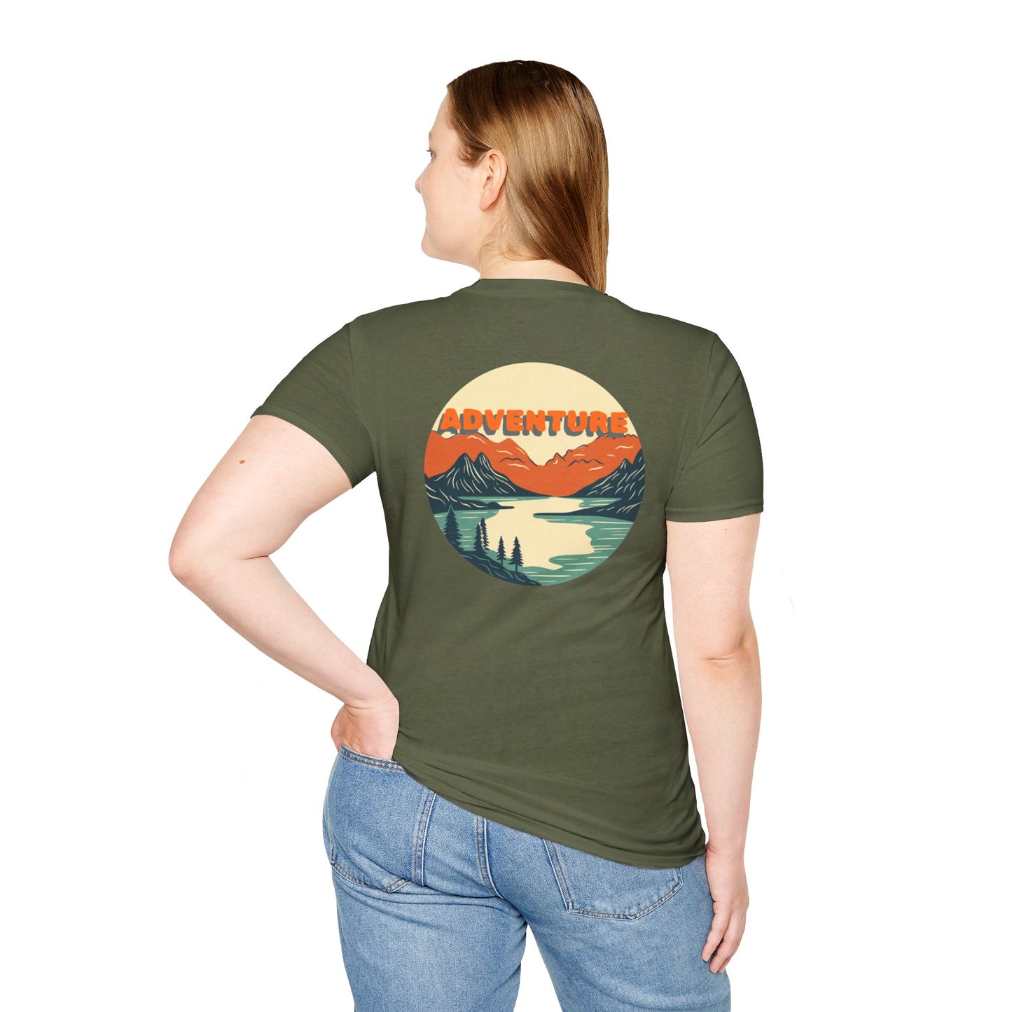 Adventure Hat Co Mountain Neutral Colors Unisex Soft style T-Shirt