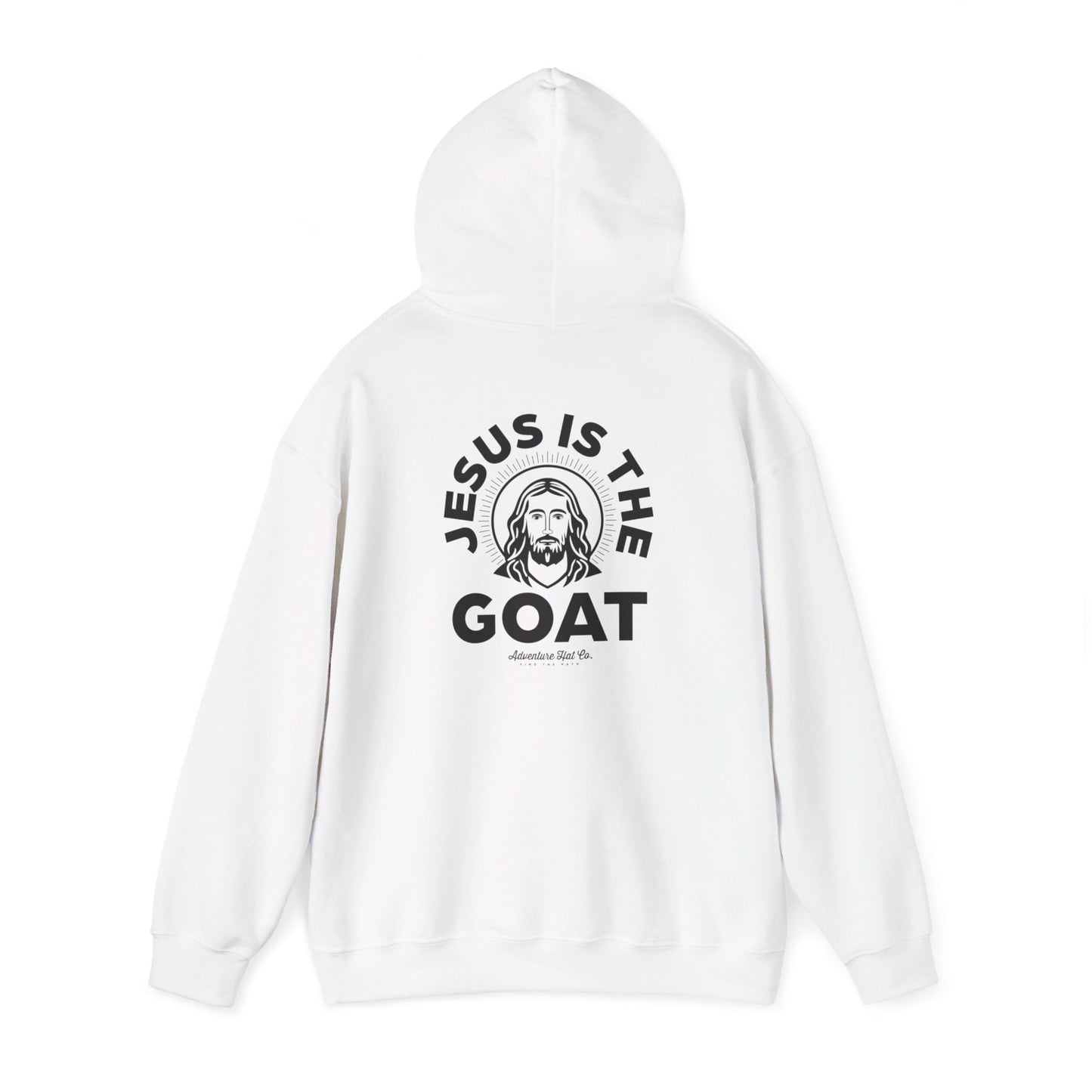 Adventure Hat Co "Jesus is the GOAT" Hoodie Unisex Heavy Blend™ Hooded Sweatshirt