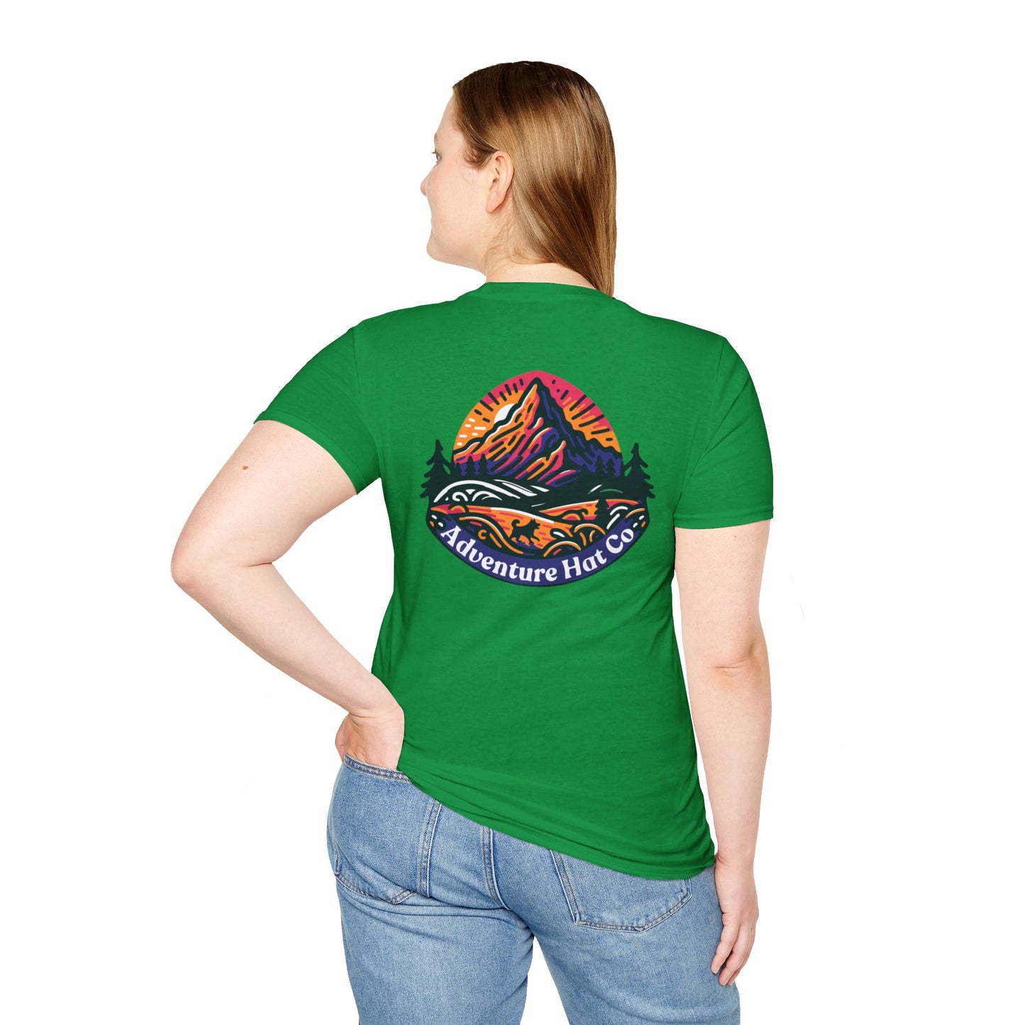 Adventure Hat Co Colorful Mountains Unisex Soft style T-Shirt