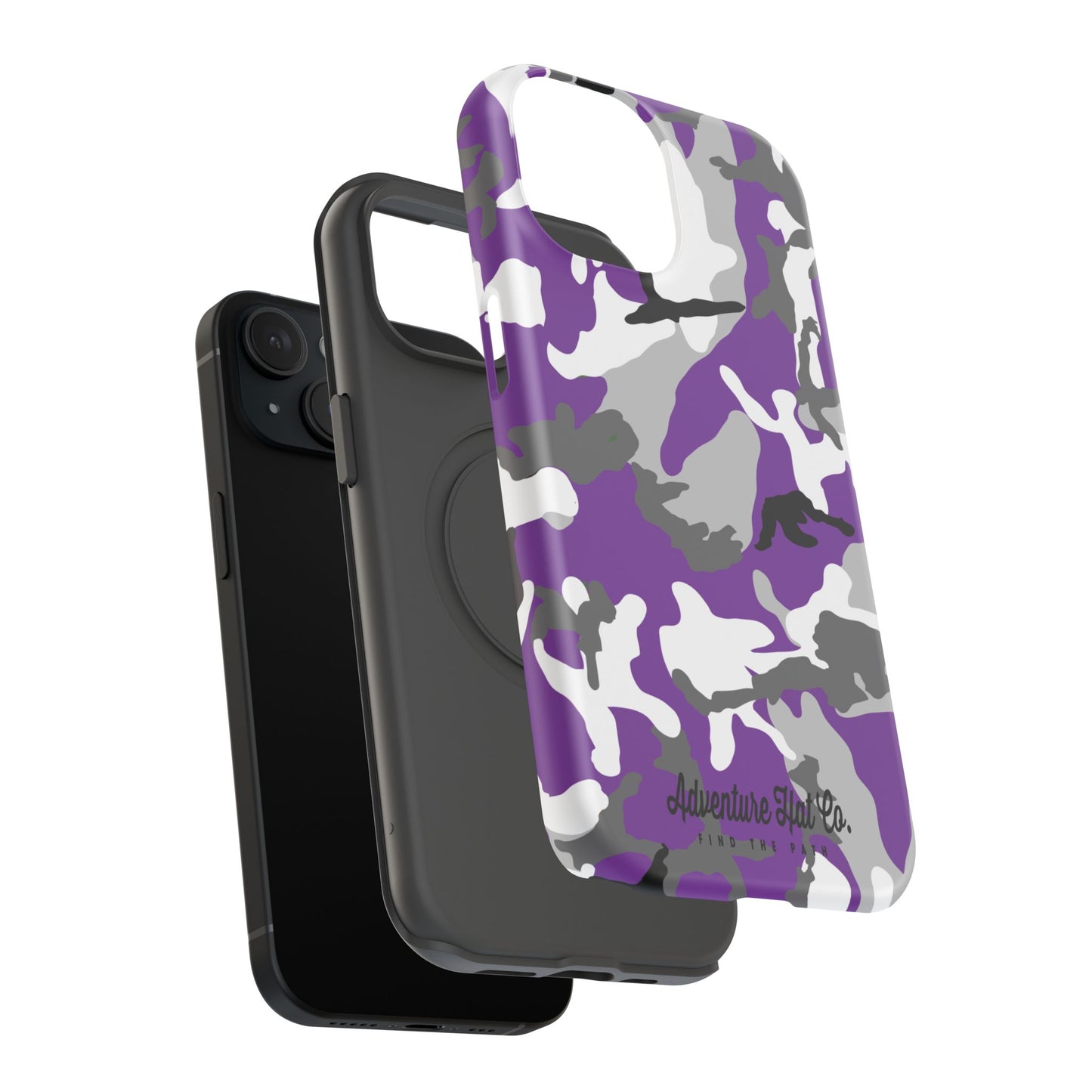 iPhone Case - Adventure Hat Co Purple Camo Impact-Resistant Case for 16, 15, and 14 Models