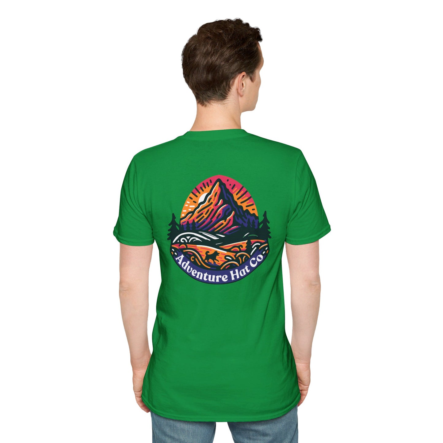 Adventure Hat Co Colorful Mountains Unisex Soft style T-Shirt