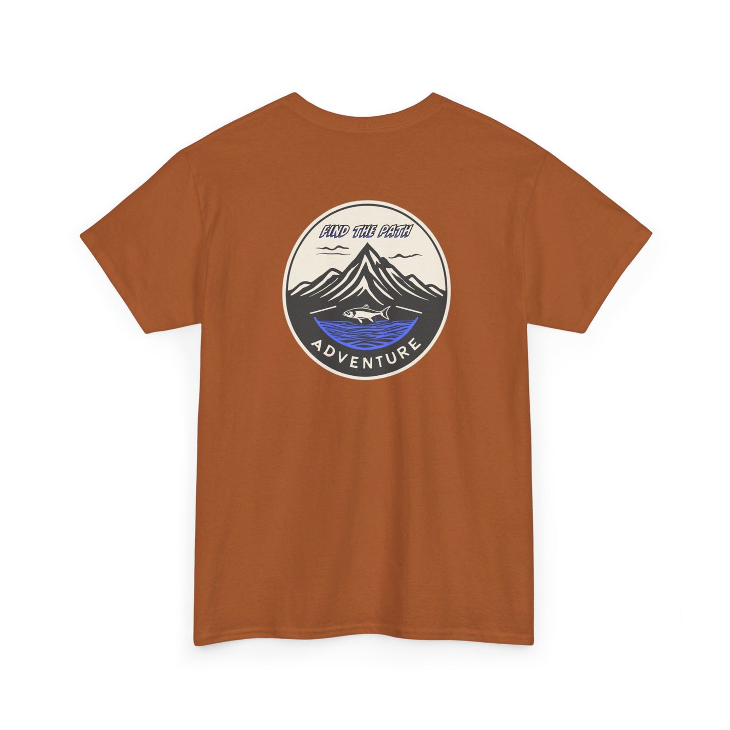 Find the Path Fish in the Mountains Unisex Heavy Cotton Tee