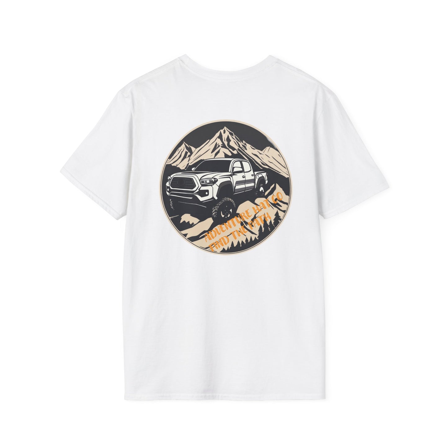 Adventure Hat Co Off-Road in the Mountains Custom Design Shirt Unisex Softstyle T-Shirt