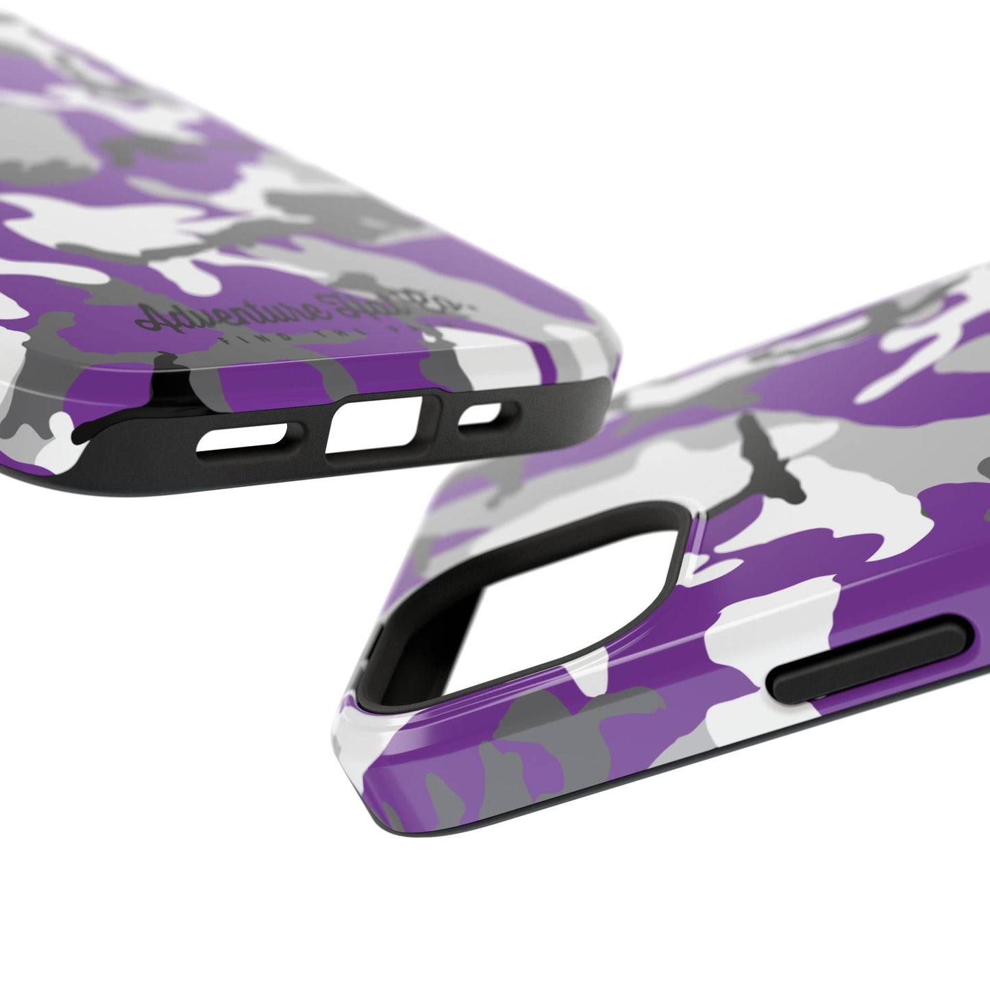 iPhone Case - Adventure Hat Co Purple Camo Impact-Resistant Case for 16, 15, and 14 Models