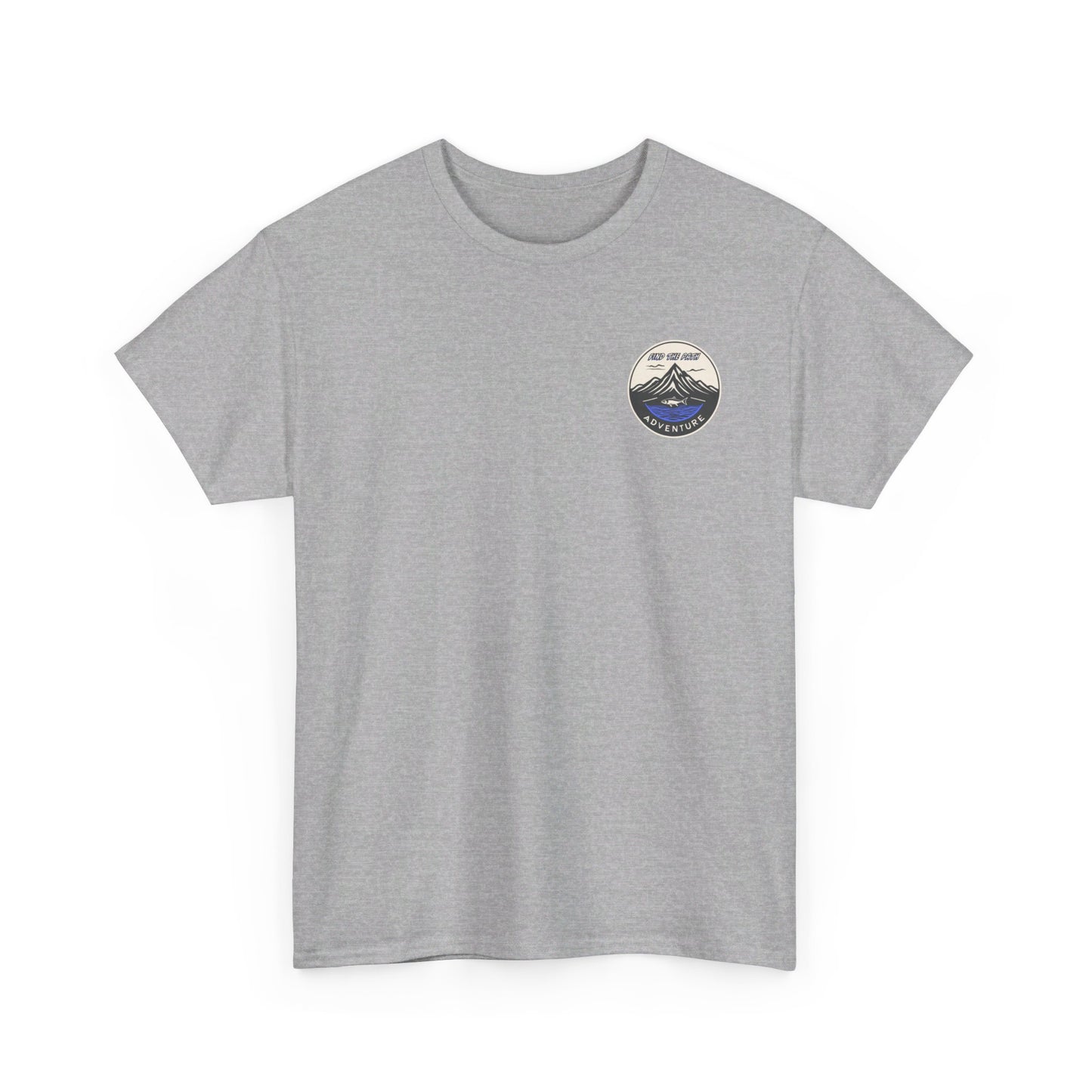 Find the Path Fish in the Mountains Unisex Heavy Cotton Tee