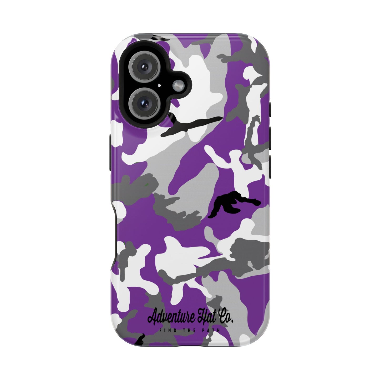 iPhone Case - Adventure Hat Co Purple Camo Impact-Resistant Case for 16, 15, and 14 Models