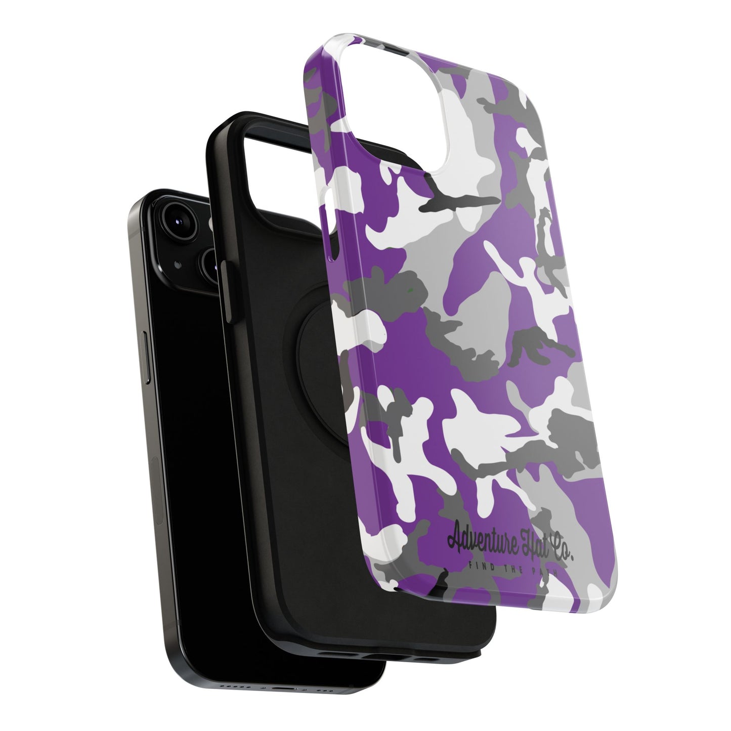 iPhone Case - Adventure Hat Co Purple Camo Impact-Resistant Case for 16, 15, and 14 Models