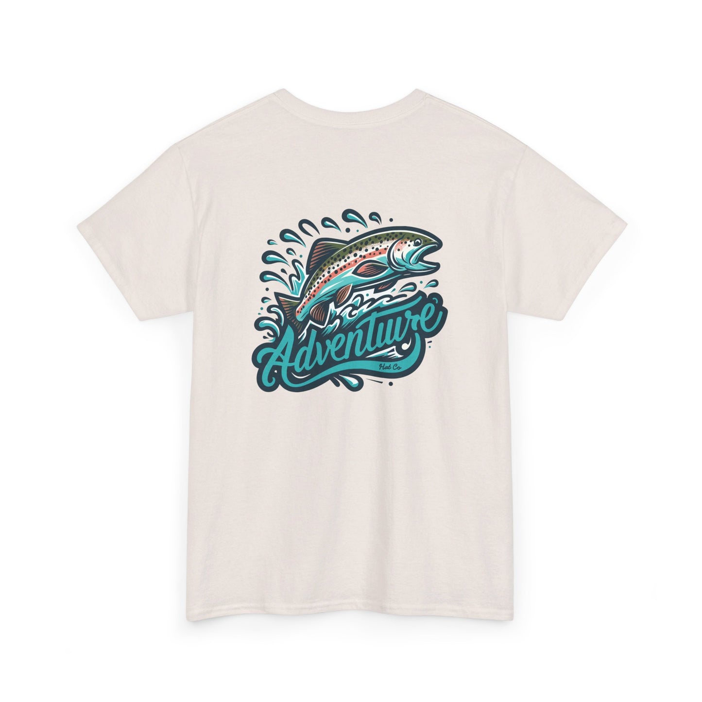 Adventure Hat Co Rainbow Trout Unisex Heavy Cotton Tee