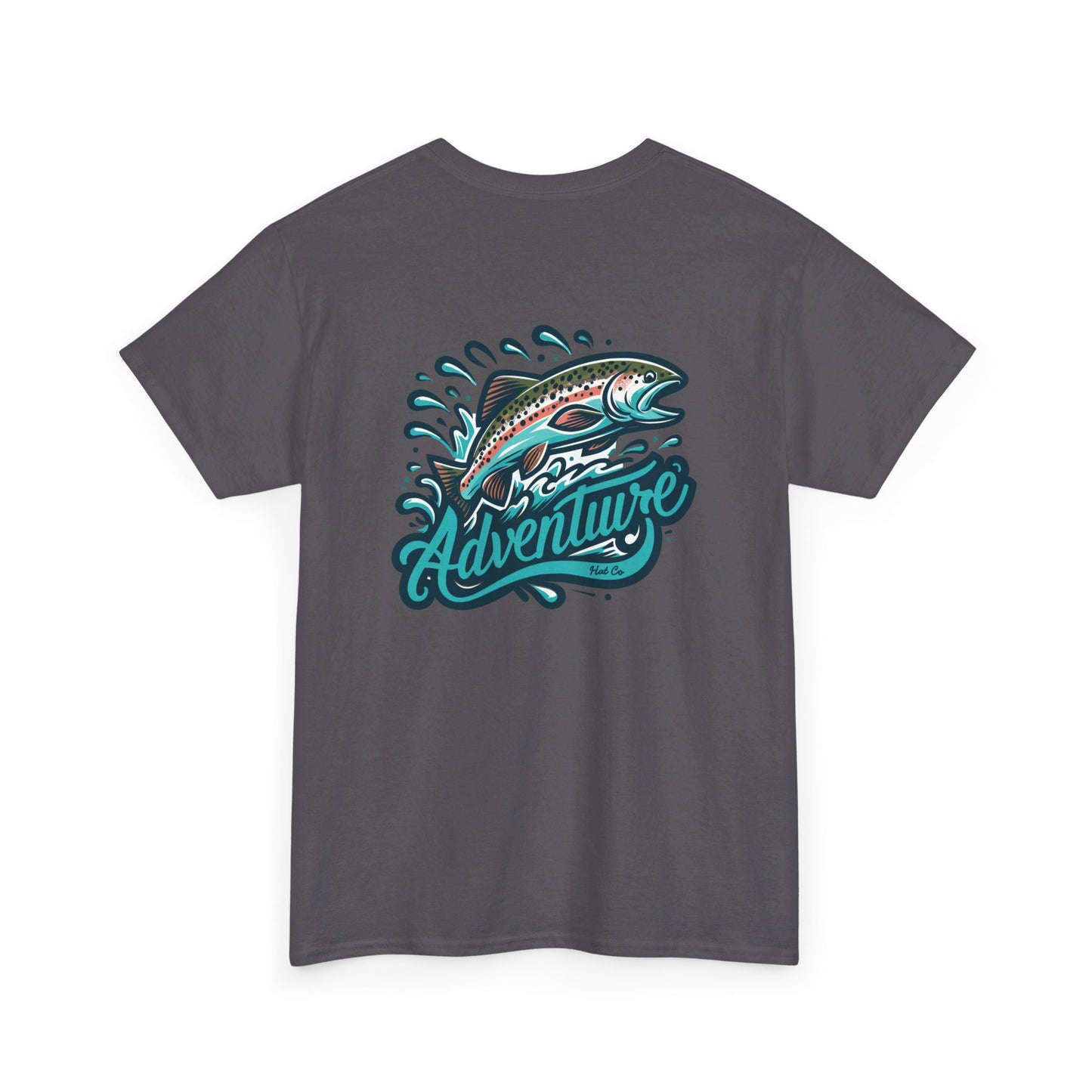 Adventure Hat Co Rainbow Trout Unisex Heavy Cotton Tee