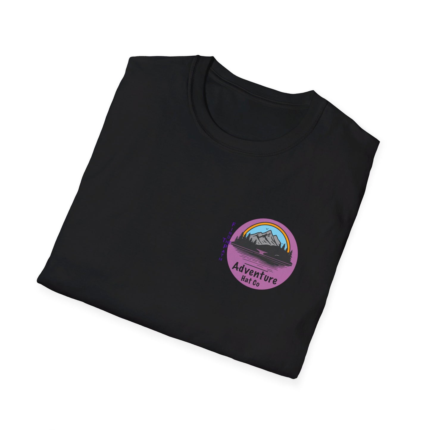 Adventure Hat Co Find The Path Mountain Design Unisex Softstyle T-Shirt