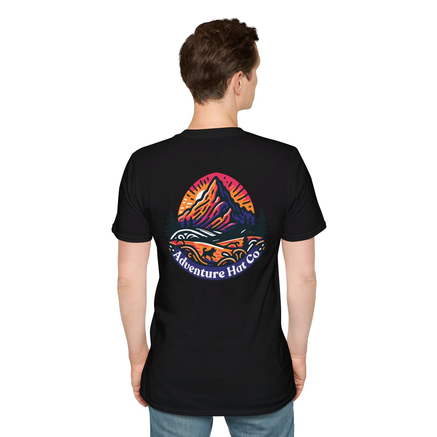 Adventure Hat Co Colorful Mountains Unisex Soft style T-Shirt