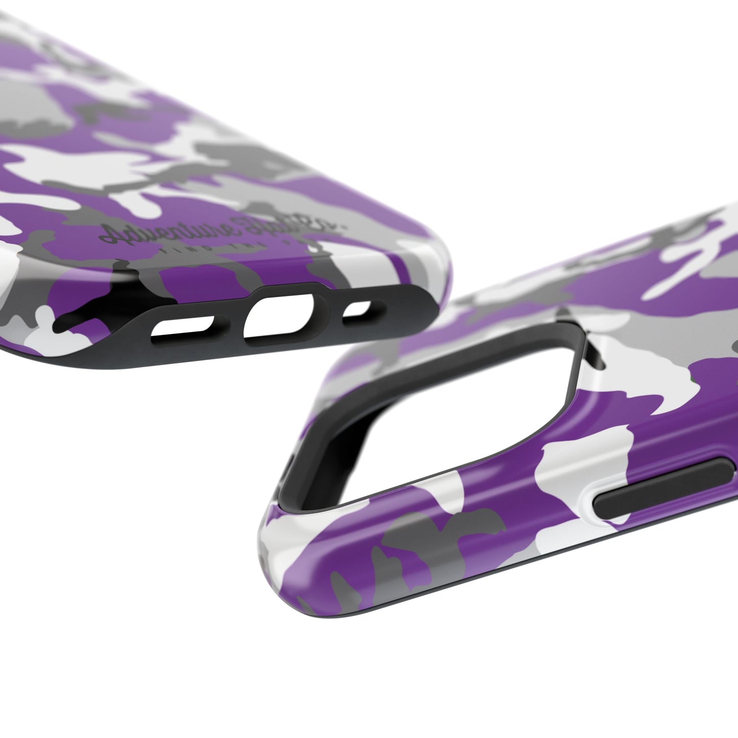 iPhone Case - Adventure Hat Co Purple Camo Impact-Resistant Case for 16, 15, and 14 Models