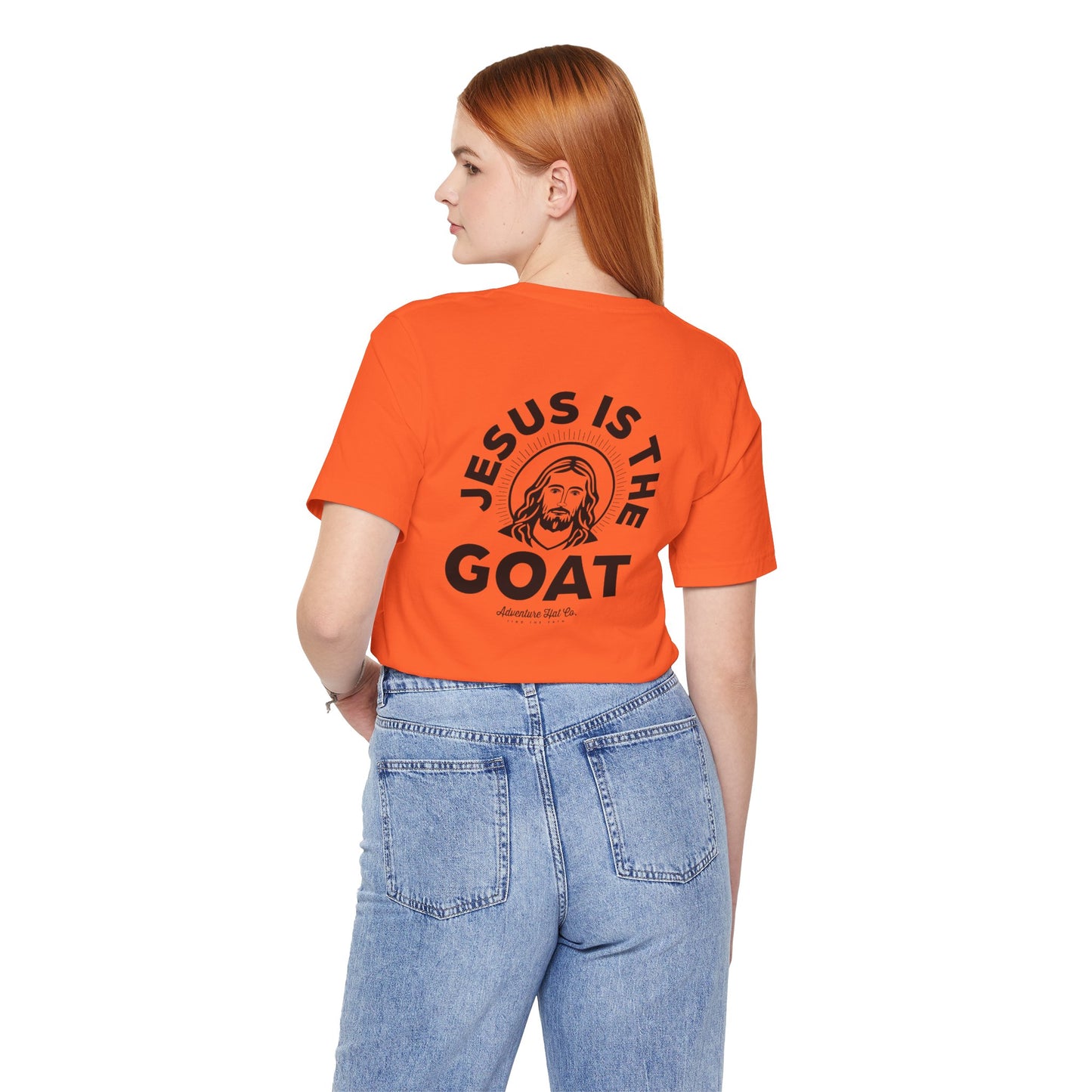 Jesus is the GOAT Unisex Tee - Adventure Hat Co designed for our Youth Group Shirt