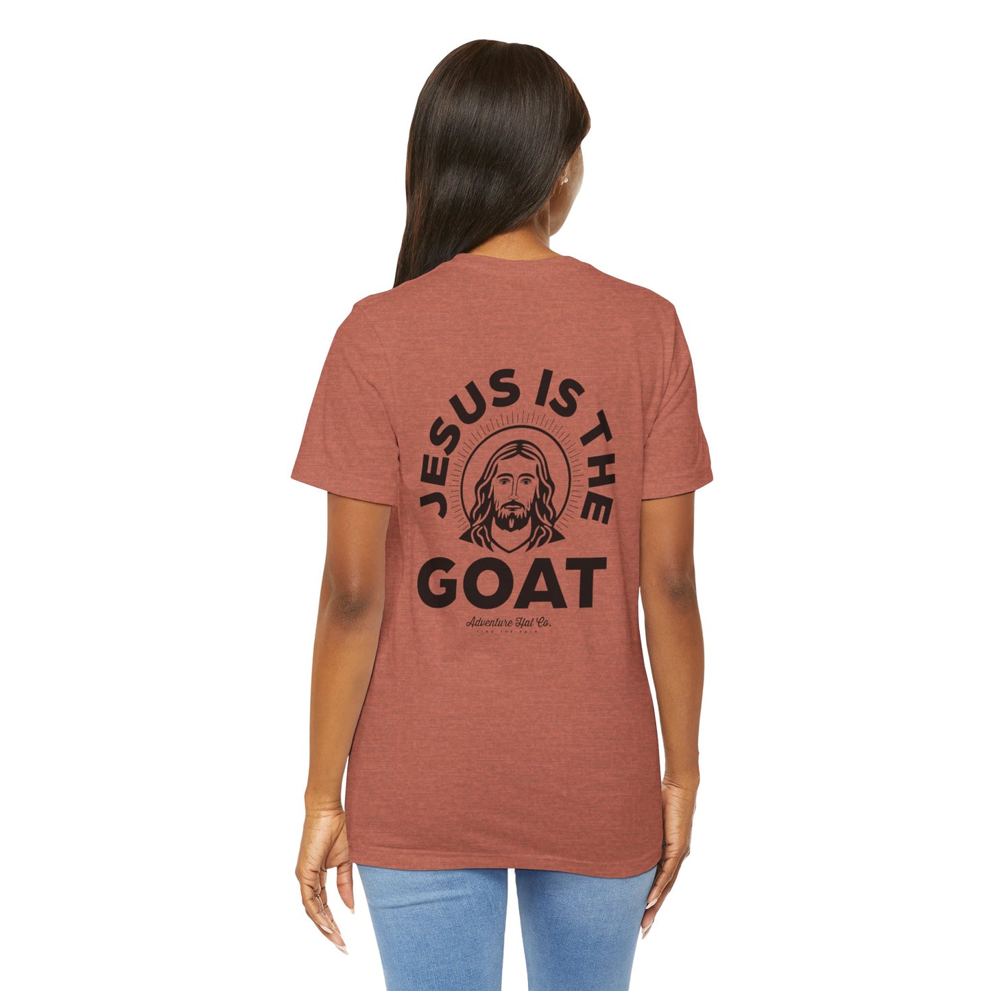 Jesus is the GOAT Unisex Tee - Adventure Hat Co designed for our Youth Group Shirt