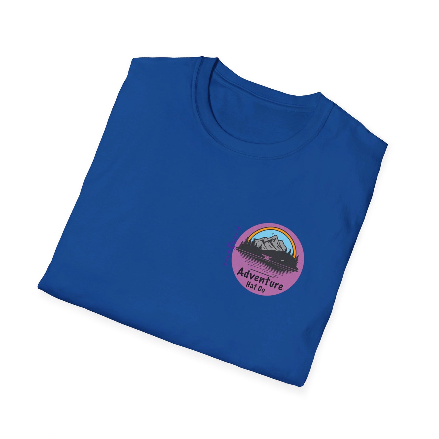 Adventure Hat Co Find The Path Mountain Design Unisex Softstyle T-Shirt