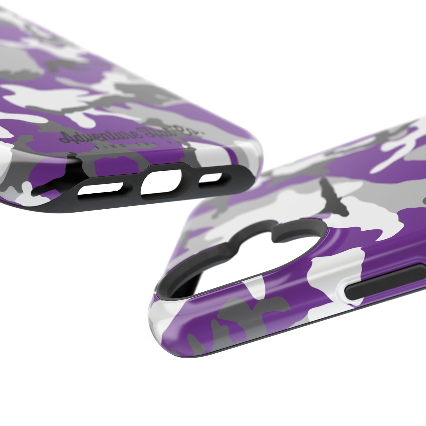 iPhone Case - Adventure Hat Co Purple Camo Impact-Resistant Case for 16, 15, and 14 Models