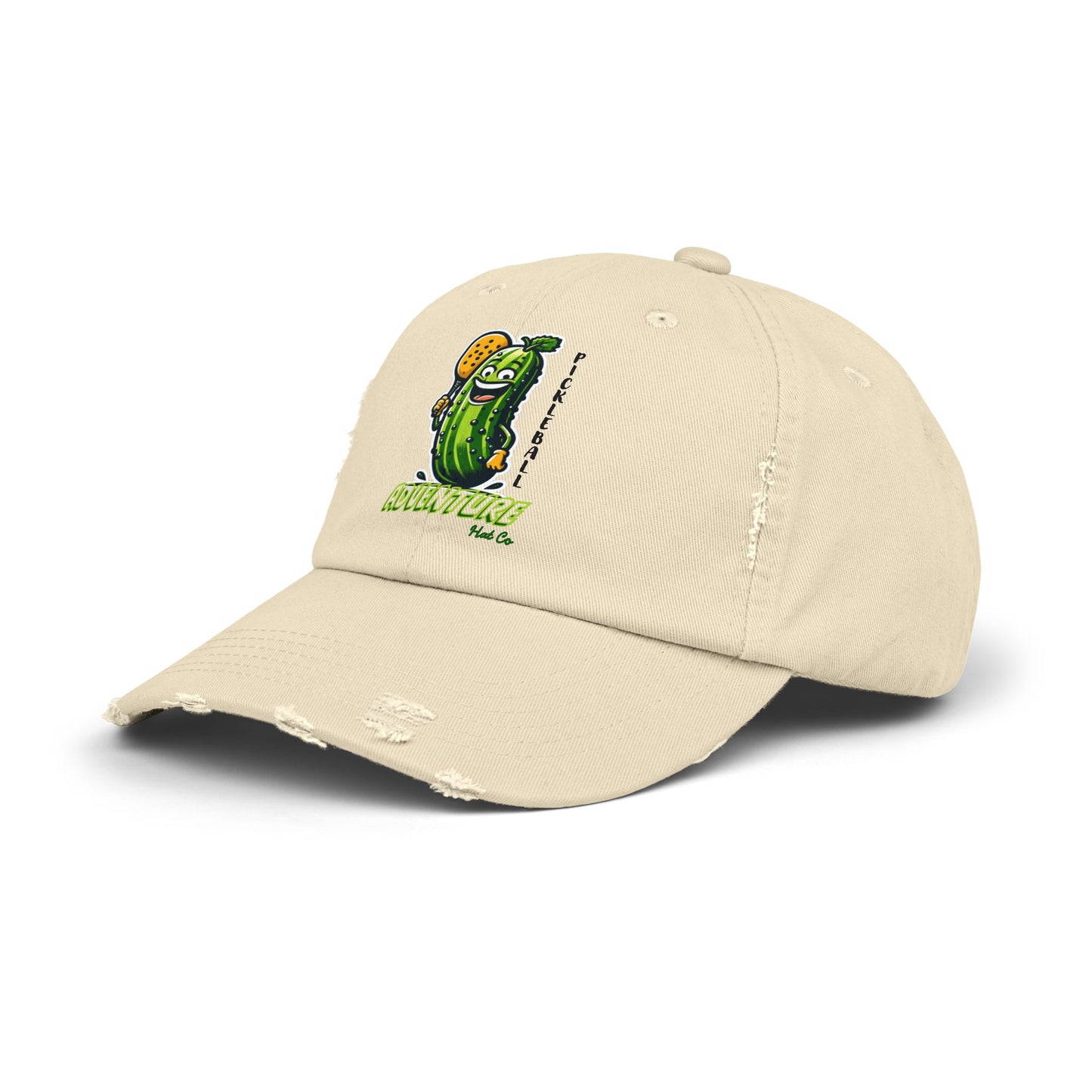 Adventure Hat Co Pickleball Dad Cap Unisex Distressed Cap