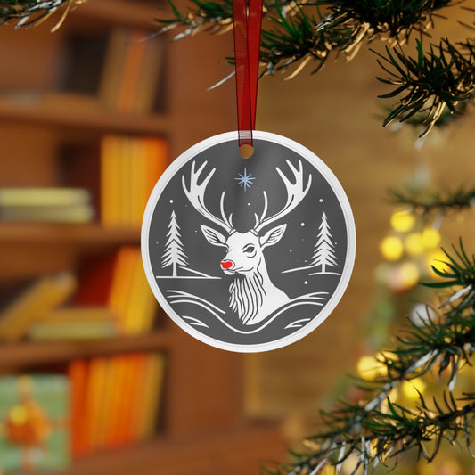 Ornament- Rudolph Inspired Deer by Adventure Hat Co