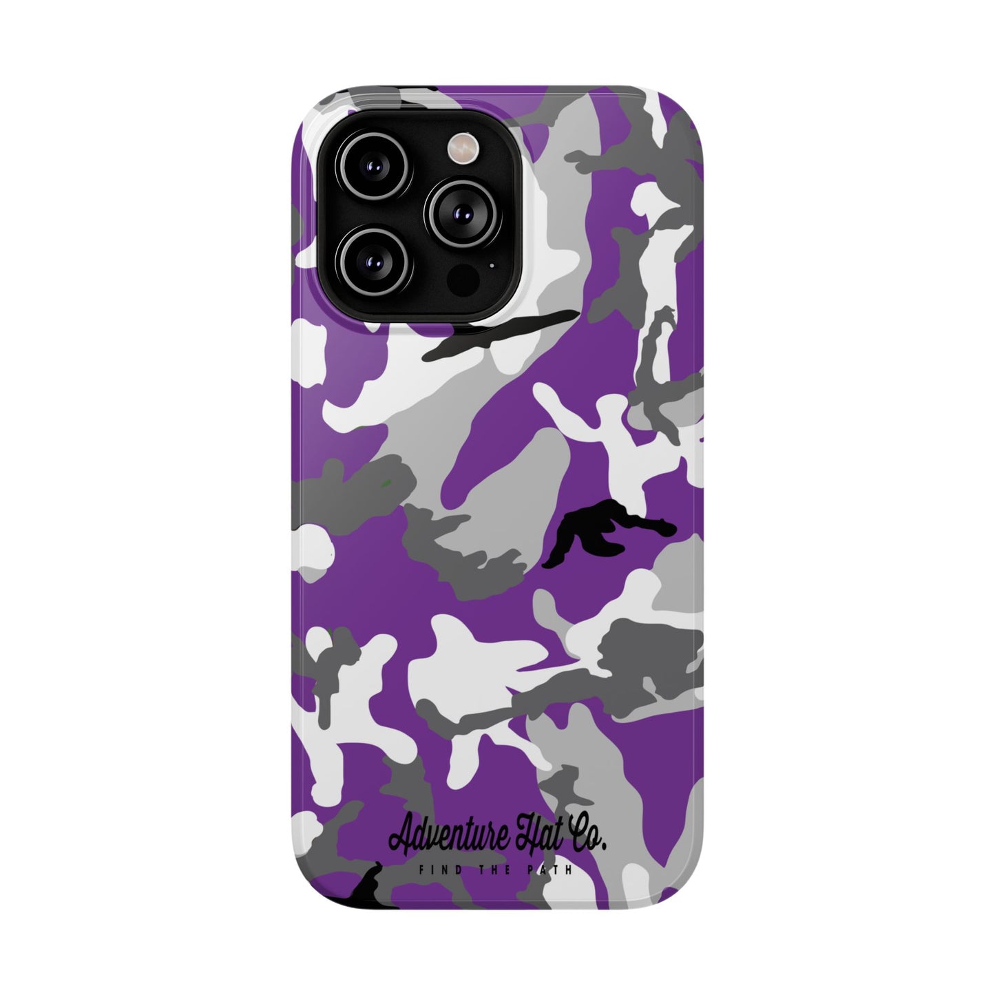 iPhone Case - Adventure Hat Co Purple Camo Impact-Resistant Case for 16, 15, and 14 Models