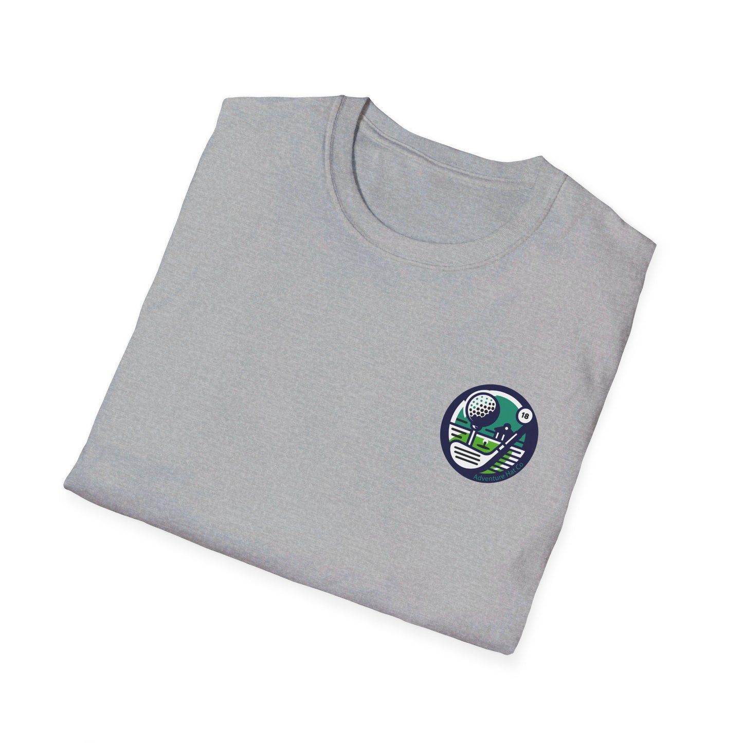 Adventure Hat Co Golf Design Unisex Softstyle T-Shirt