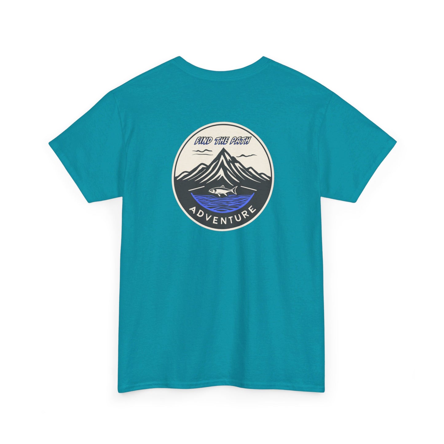 Find the Path Fish in the Mountains Unisex Heavy Cotton Tee