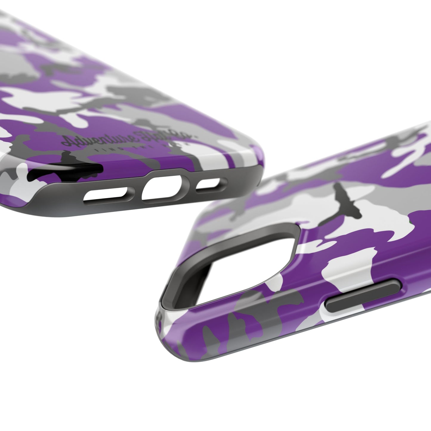 iPhone Case - Adventure Hat Co Purple Camo Impact-Resistant Case for 16, 15, and 14 Models