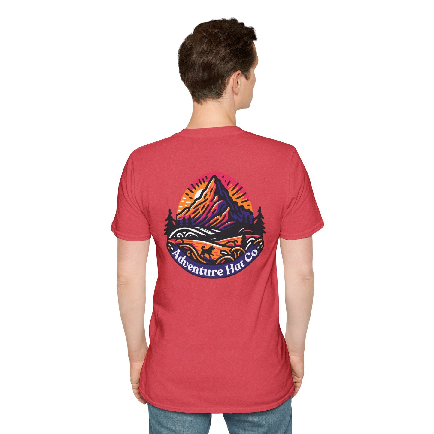 Adventure Hat Co Colorful Mountains Unisex Soft style T-Shirt