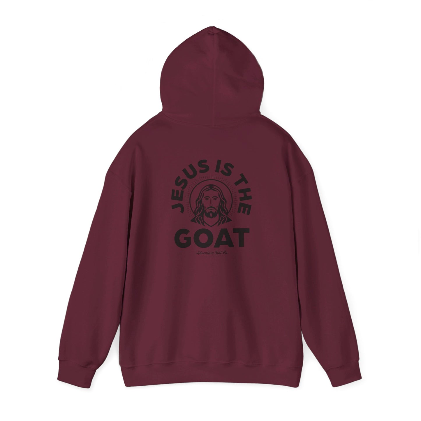 Adventure Hat Co "Jesus is the GOAT" Hoodie Unisex Heavy Blend™ Hooded Sweatshirt