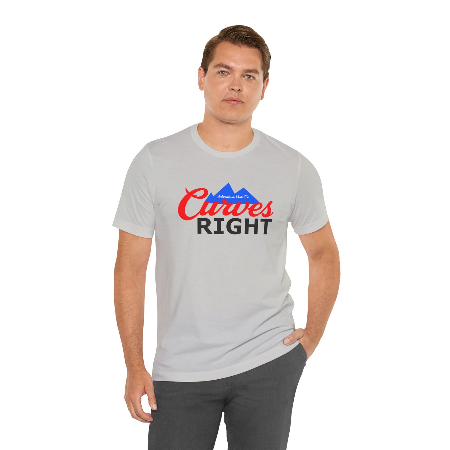 Funny Golf Curves Right T-Shirt for Dads and Golfers