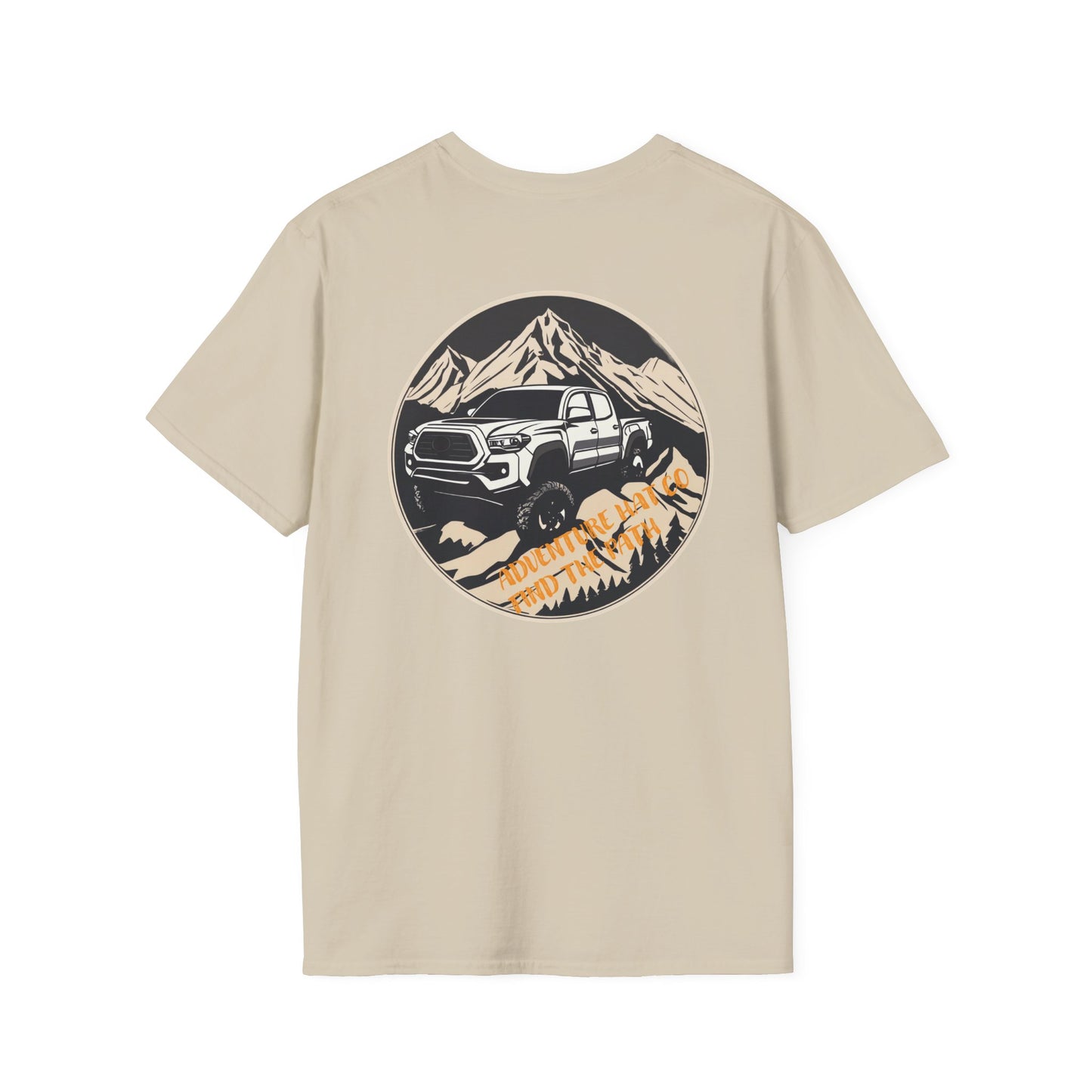 Adventure Hat Co Off-Road in the Mountains Custom Design Shirt Unisex Softstyle T-Shirt