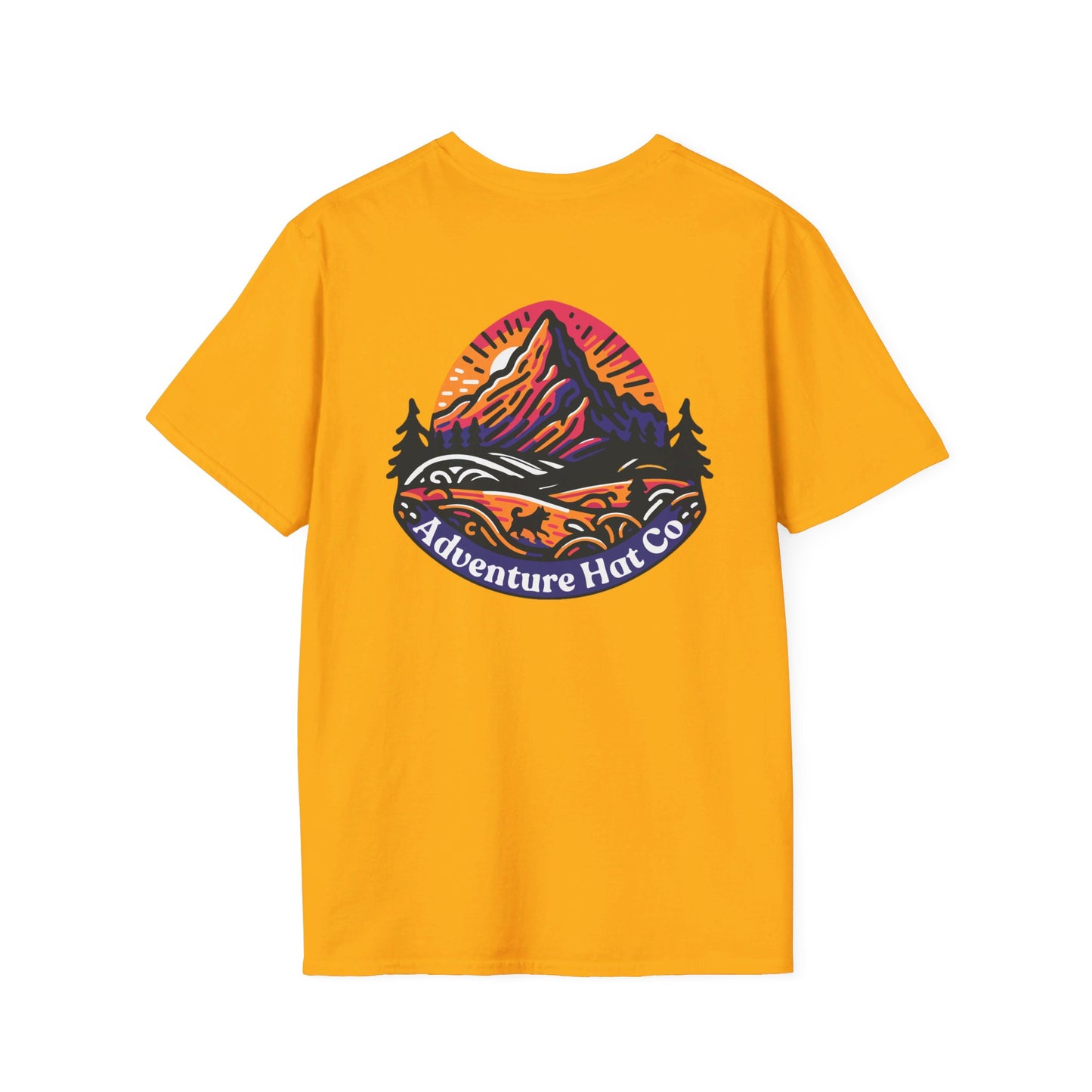 Adventure Hat Co Colorful Mountains Unisex Soft style T-Shirt