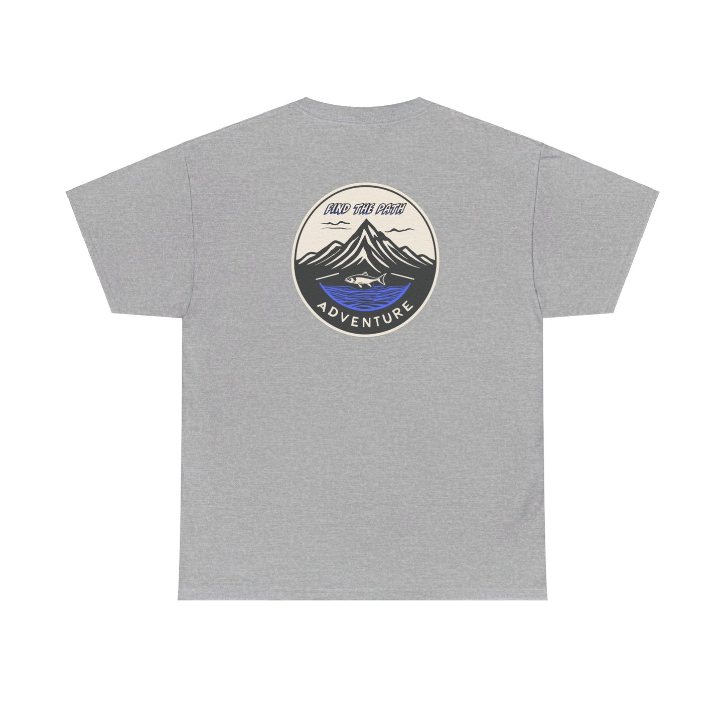 Find the Path Fish in the Mountains Unisex Heavy Cotton Tee