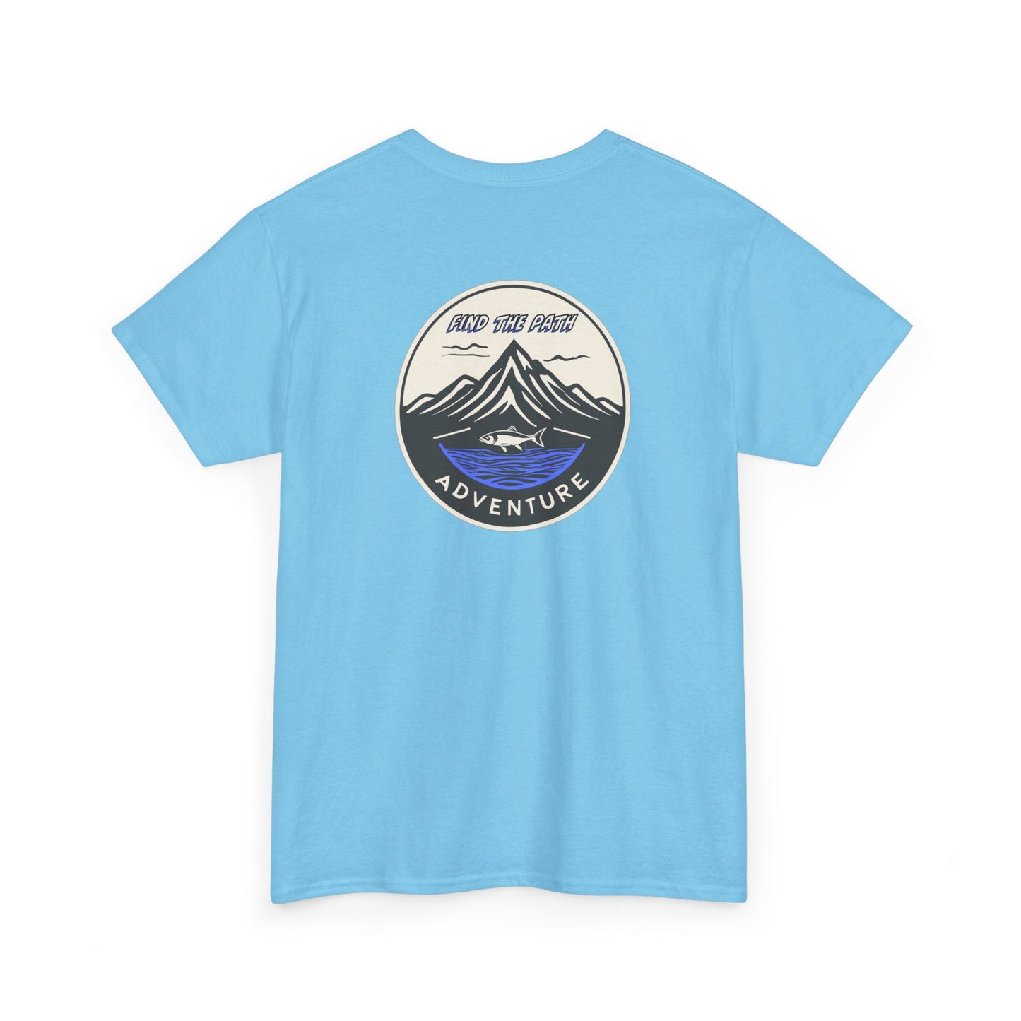 Find the Path Fish in the Mountains Unisex Heavy Cotton Tee