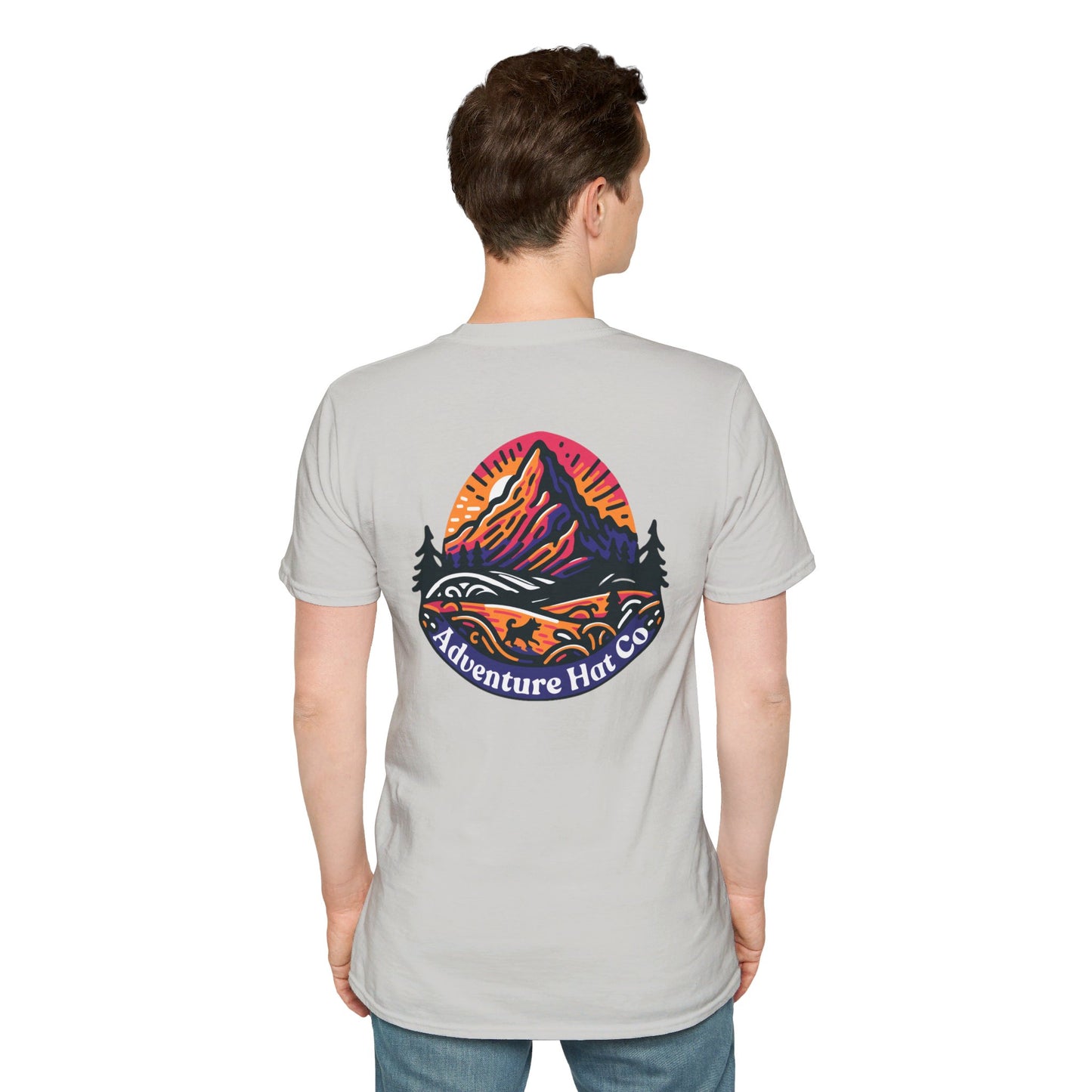 Adventure Hat Co Colorful Mountains Unisex Soft style T-Shirt