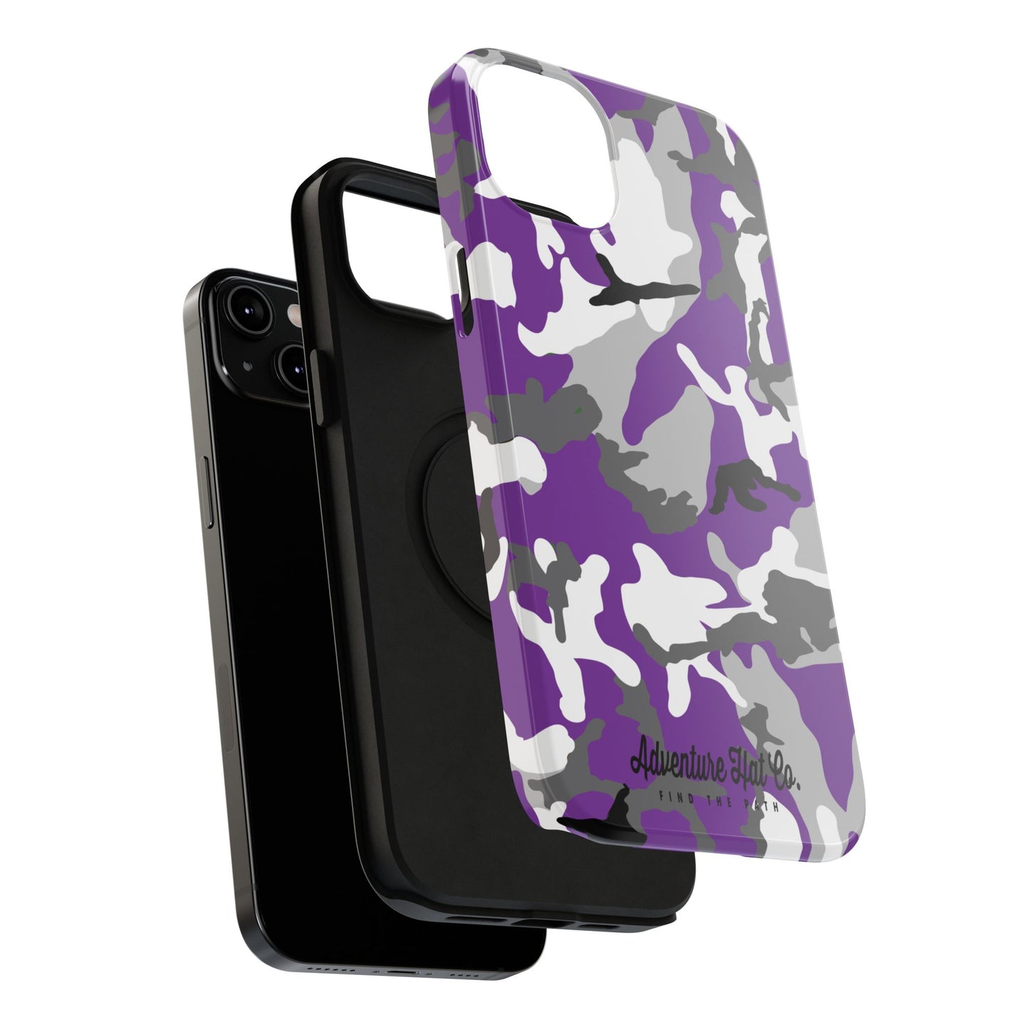 iPhone Case - Adventure Hat Co Purple Camo Impact-Resistant Case for 16, 15, and 14 Models