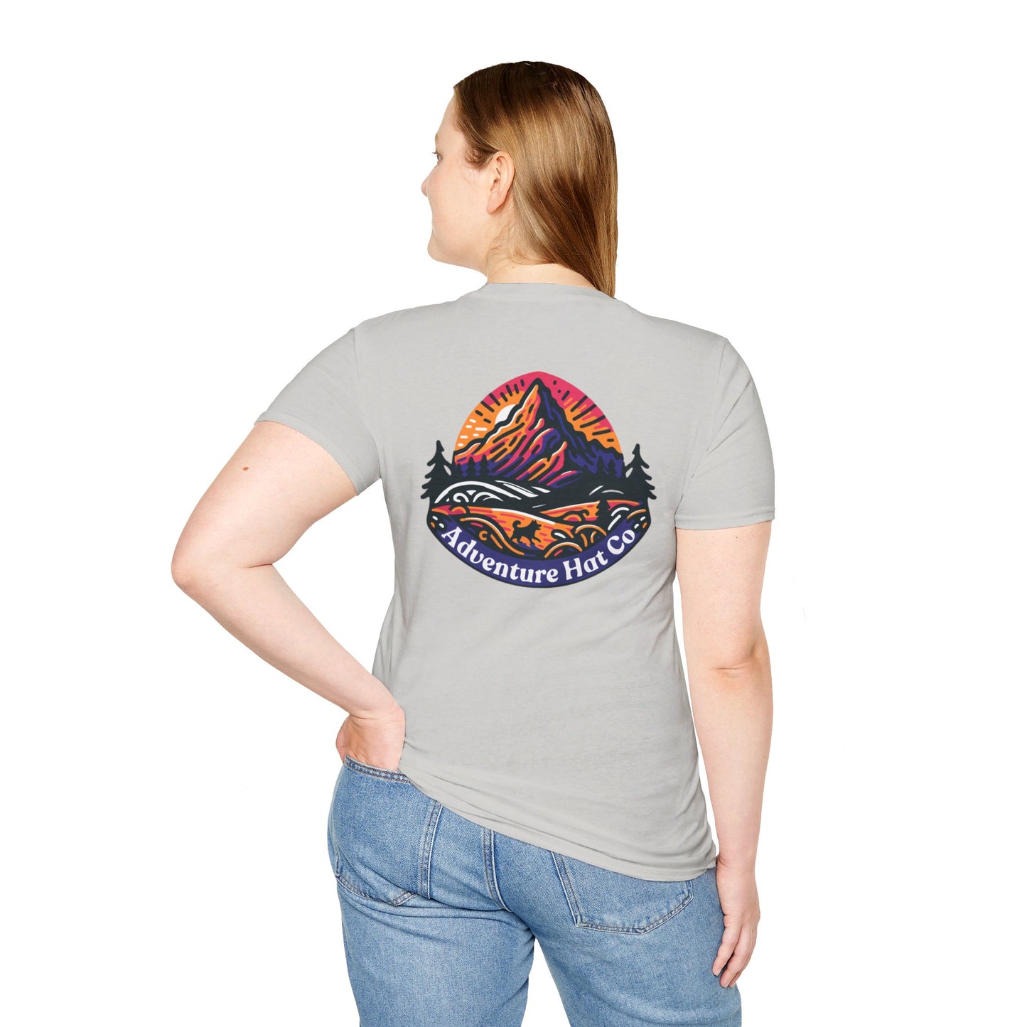 Adventure Hat Co Colorful Mountains Unisex Soft style T-Shirt