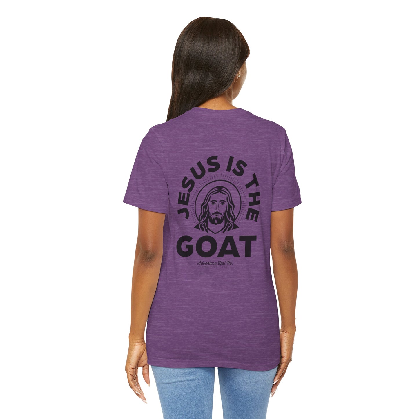 Jesus is the GOAT Unisex Tee - Adventure Hat Co designed for our Youth Group Shirt