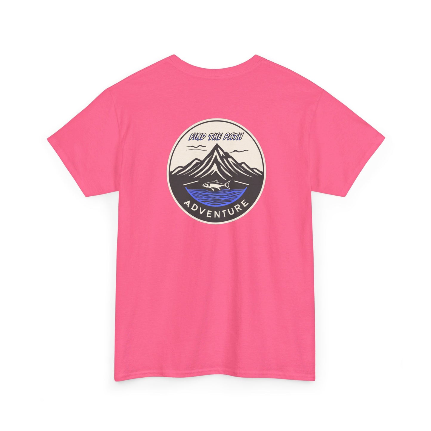 Find the Path Fish in the Mountains Unisex Heavy Cotton Tee