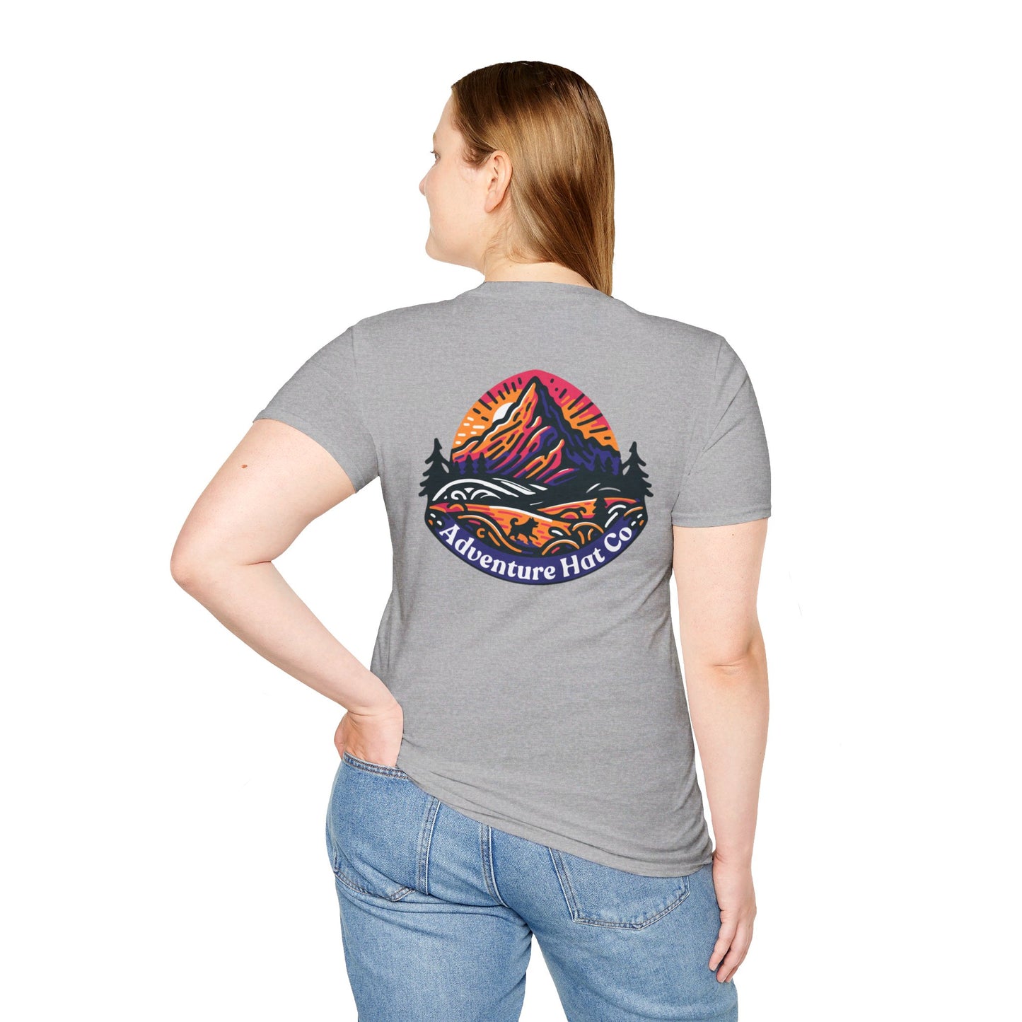 Adventure Hat Co Colorful Mountains Unisex Soft style T-Shirt