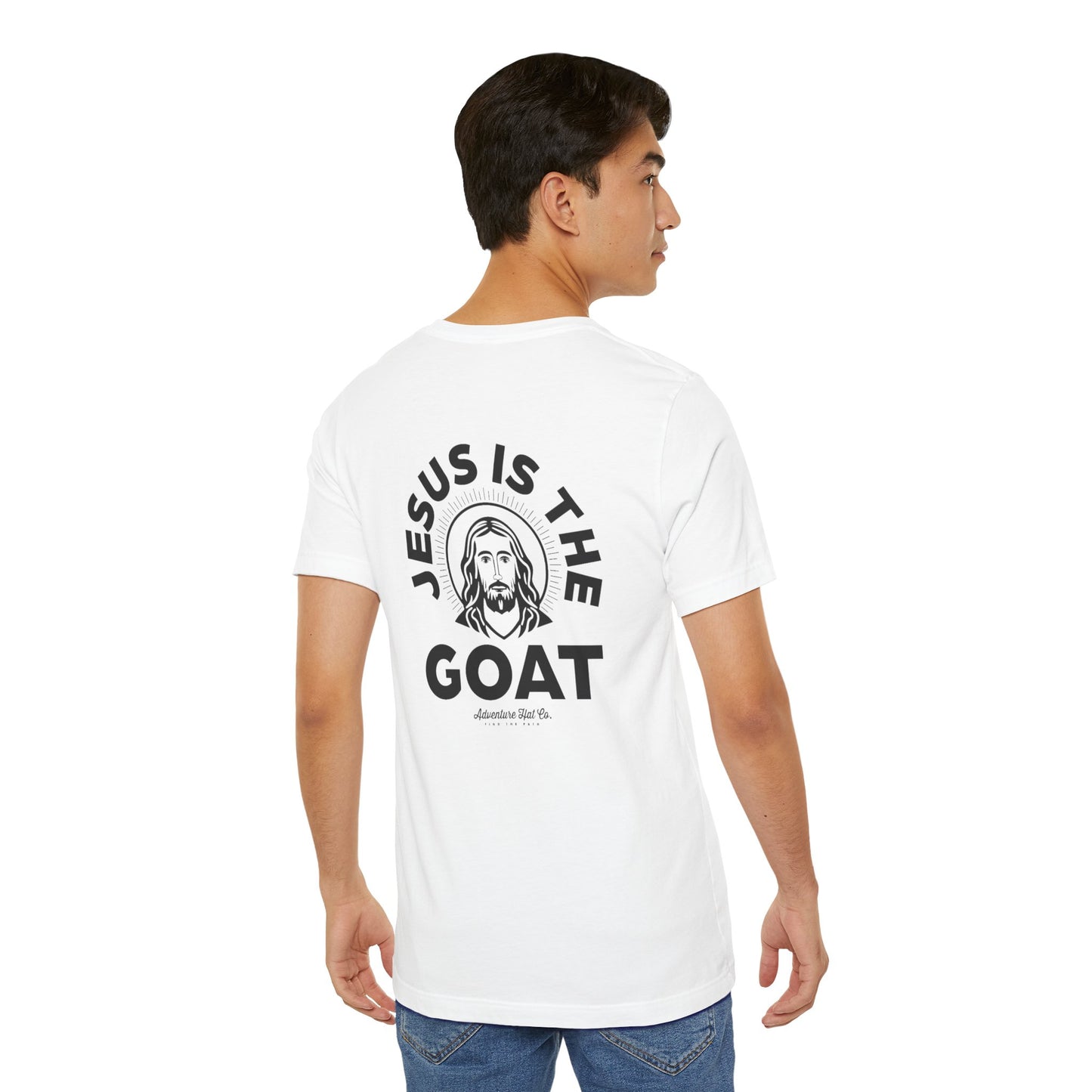 Jesus is the GOAT Unisex Tee - Adventure Hat Co designed for our Youth Group Shirt