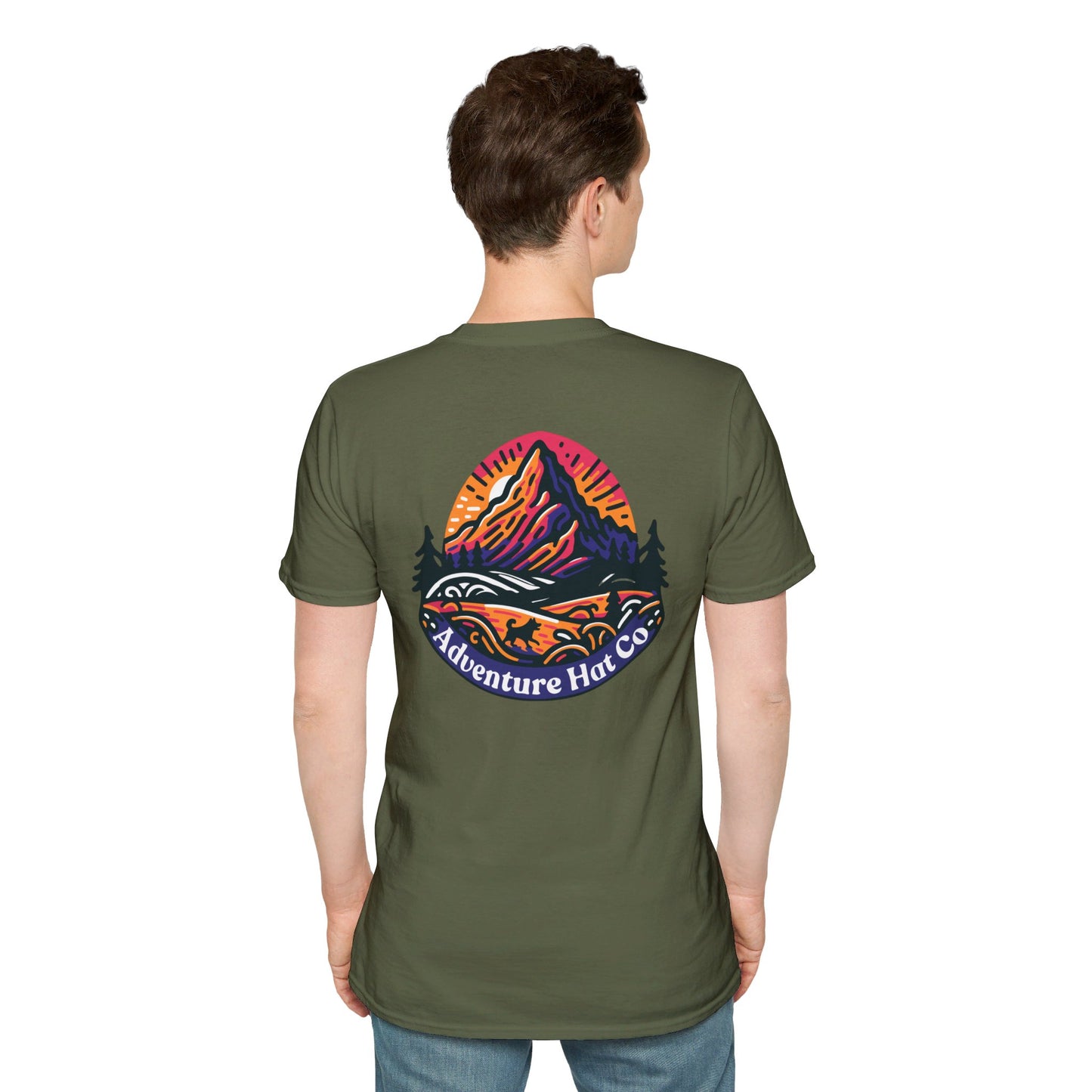 Adventure Hat Co Colorful Mountains Unisex Soft style T-Shirt