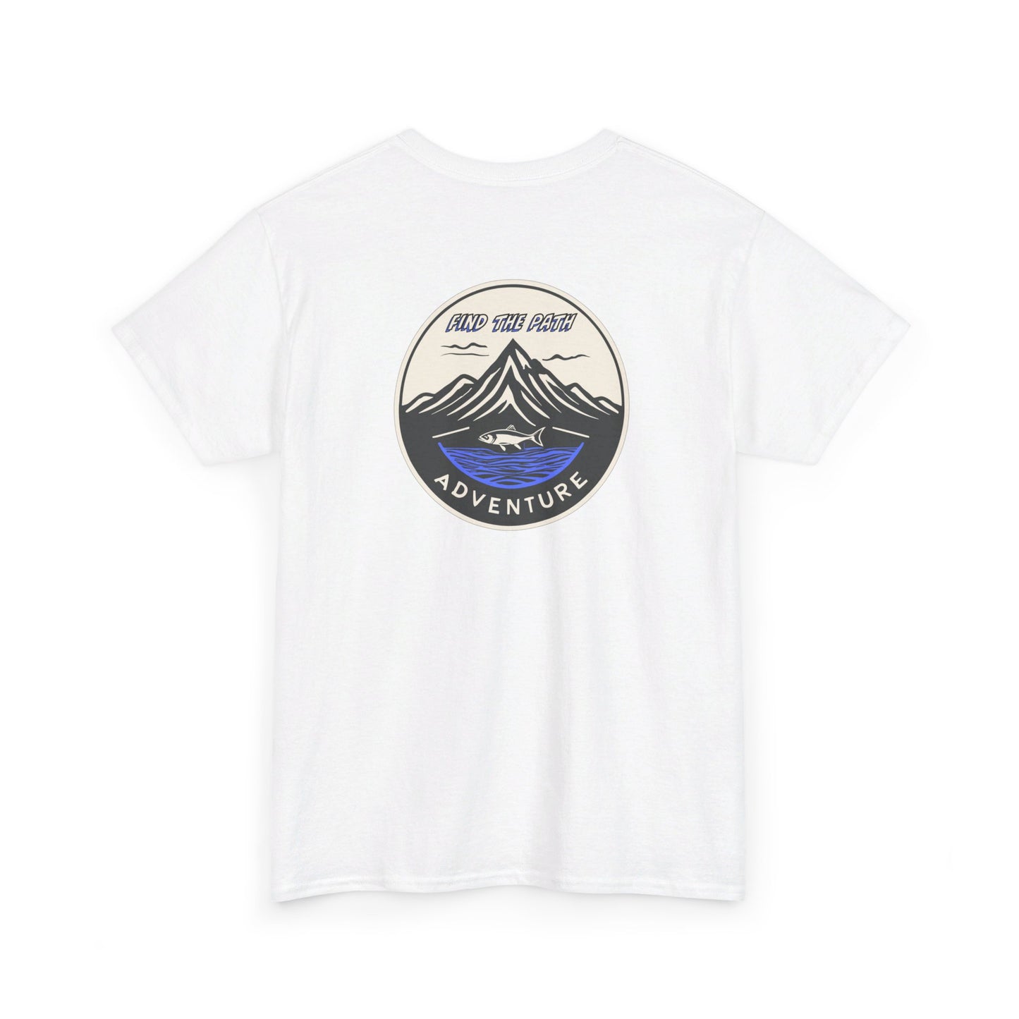 Find the Path Fish in the Mountains Unisex Heavy Cotton Tee