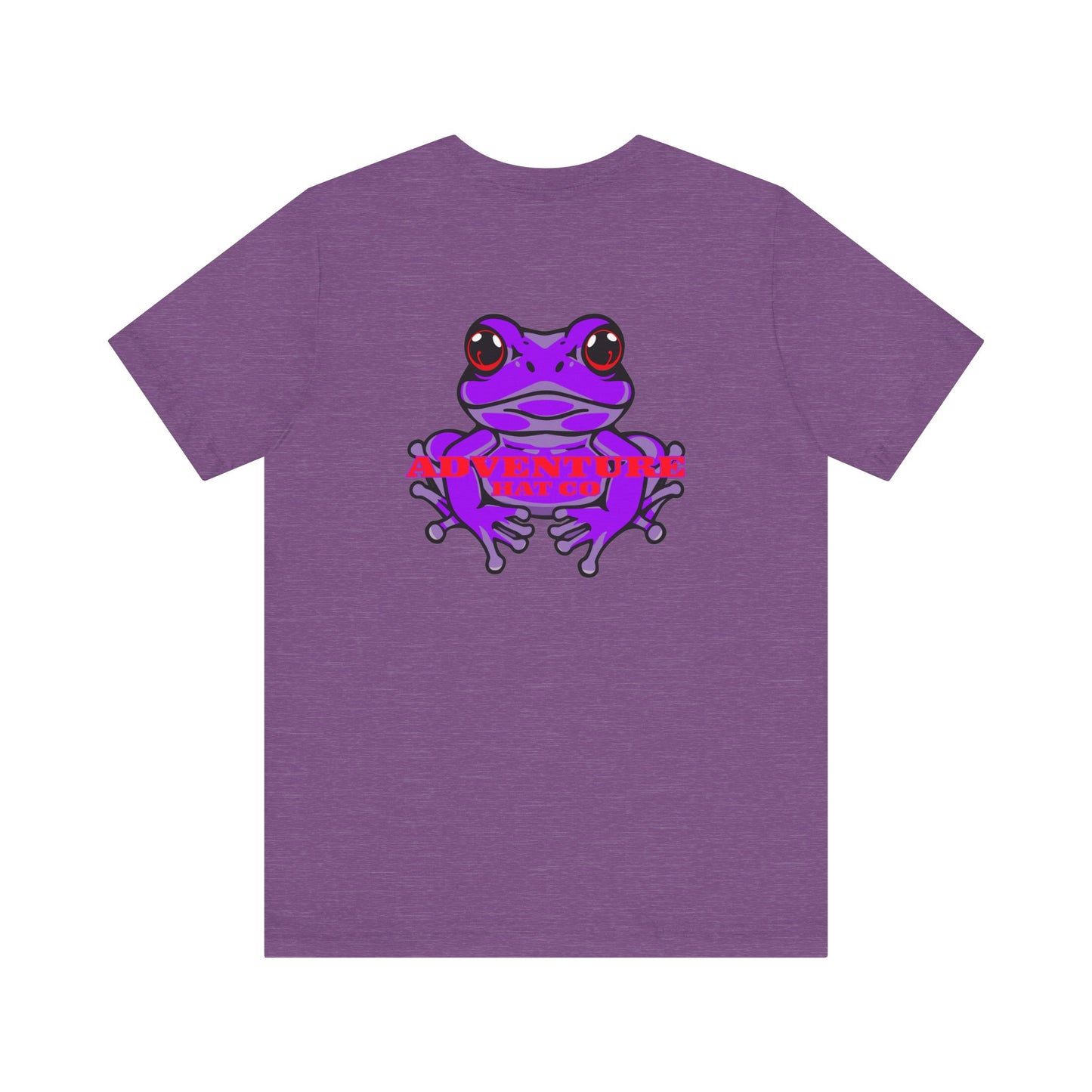 Adventure Hat Co Purple Frog Shirt Unisex Jersey Short Sleeve Tee