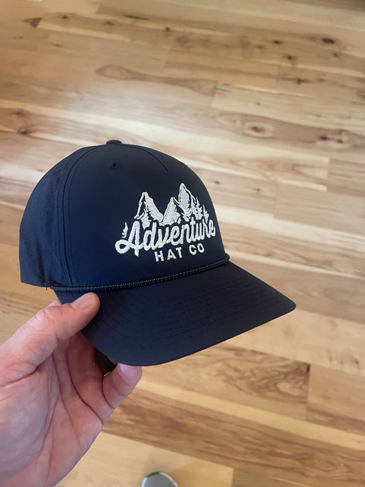 Adventure Hat Co Mountain Logo Navy Richardson 355 Hat