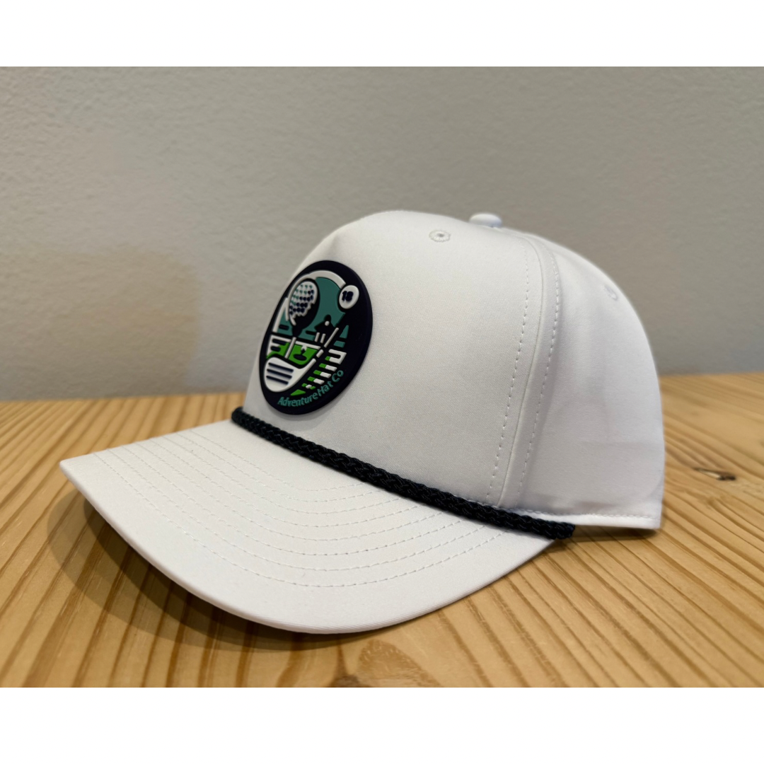 Adventure Hat Co Golf Rope Hat With PVC (Rubber) Patch