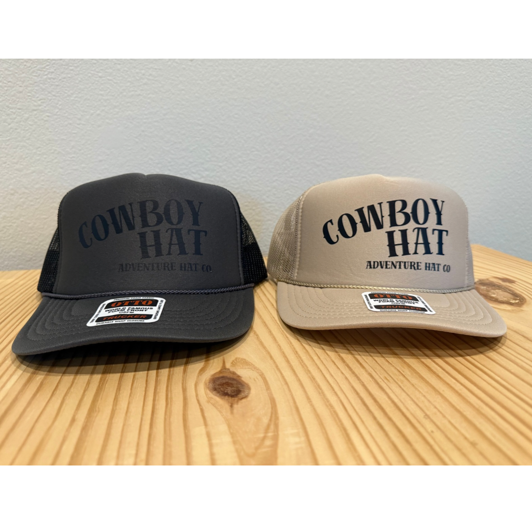 Adventure Hat Co "Cowboy Hat" Foam Trucker hat